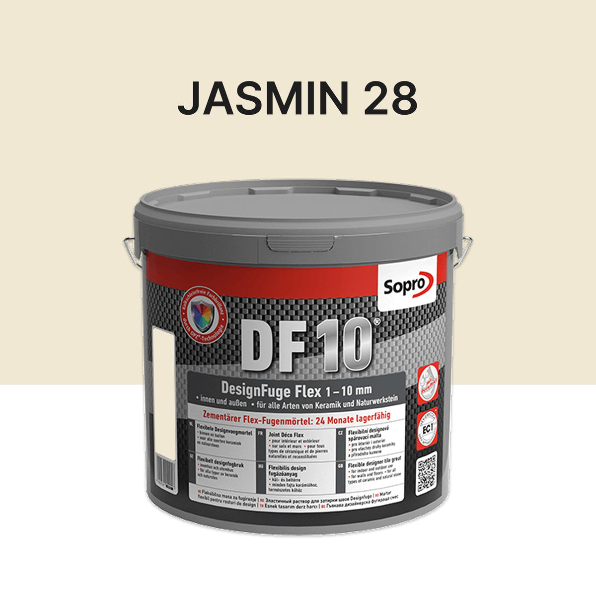 Joint carrelage salle de bains - 1 à 10 mm - Jasmin 28 - Sopro DF 10 - 5 kg