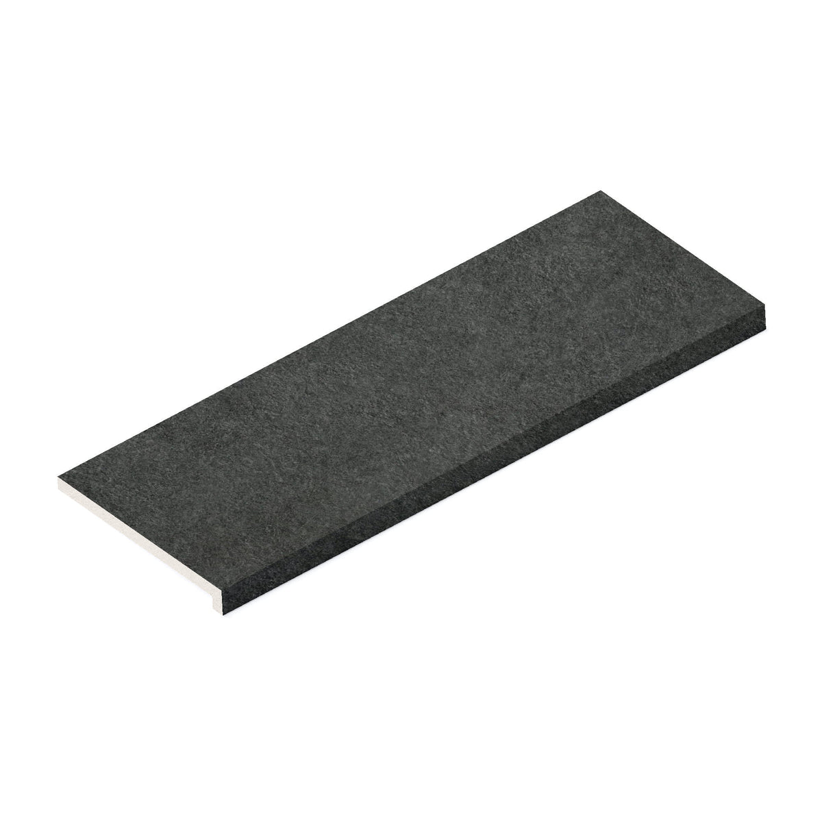 Margelle de piscine effet Pierre Quartzite Gris Carbone Cut 90x33x2 cm Bord Droit avec retombée Venturo