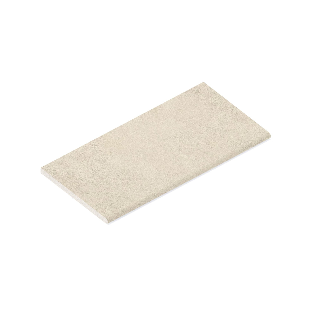 Margelle de piscine effet Béton Beige Coquille 60x30x2 cm Bord 1/2 Rond Stavira