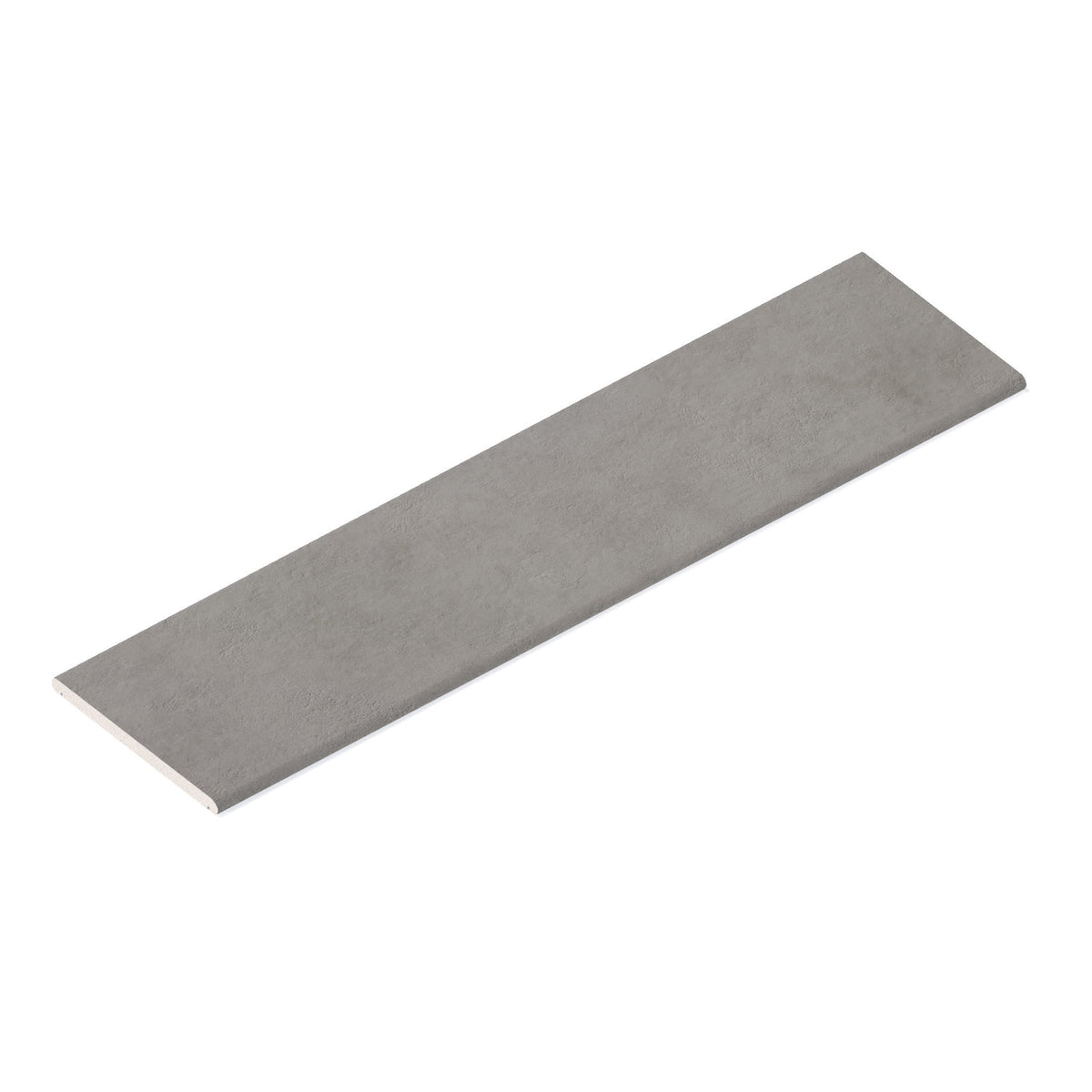 Couvertine effet Béton Gris Cendré 120x30x2 cm Bord 1/2 Rond Double Larmier Gravino