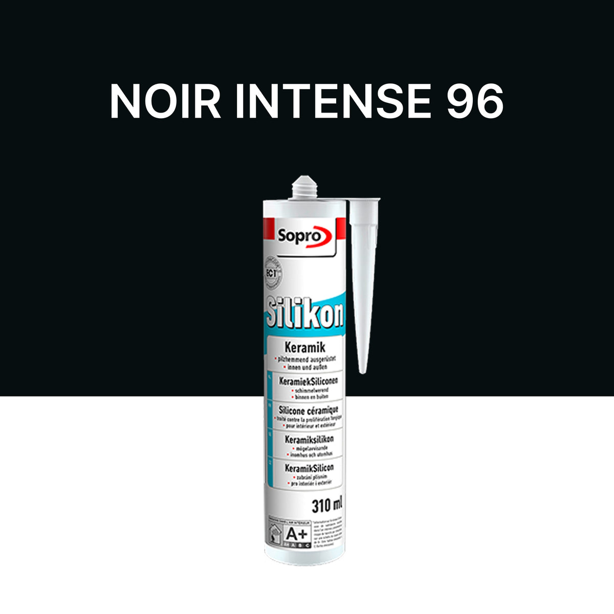 Mastic silicone spécial carrelage - Noir intense 96 - 310 ml