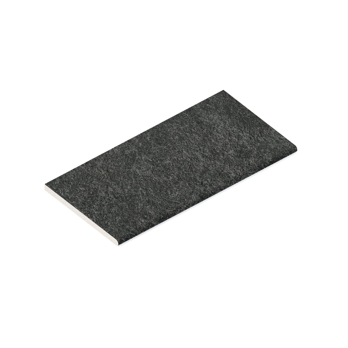 Margelle de piscine effet Pierre Quartzite Gris Carbone 60x30x2 cm Bord 1/2 Rond Venturo