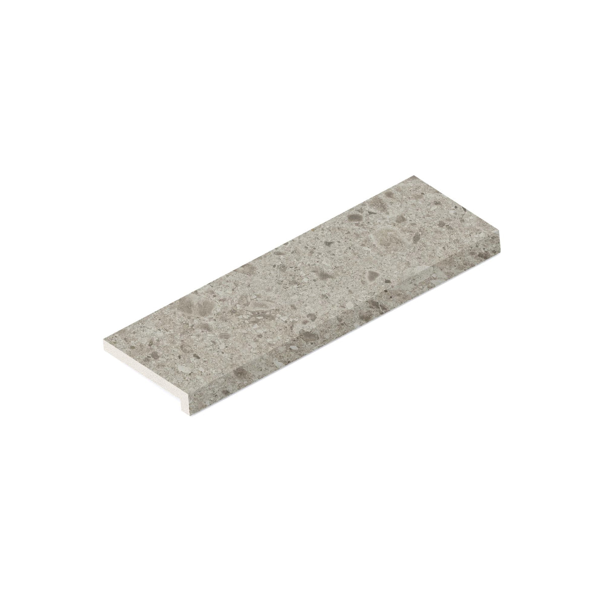 Margelle de piscine effet Pierre Ceppo di Gré Gris Clair 60x20x2 cm Bord Droit avec retombée Massira