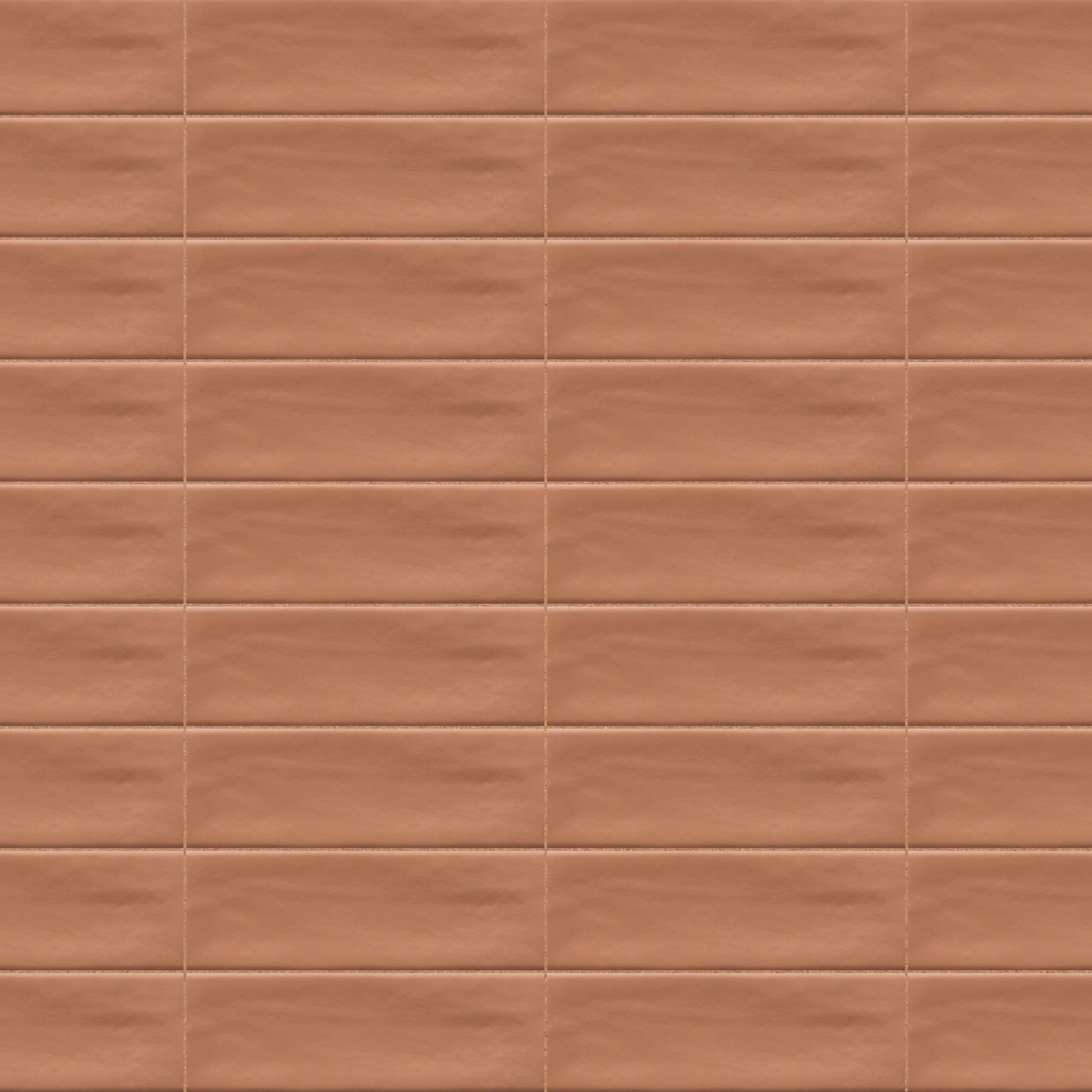 Carrelage effet Zellige Terracotta 14,6x4,8x0,8 cm Mat Bravio - Sol et mur intérieur