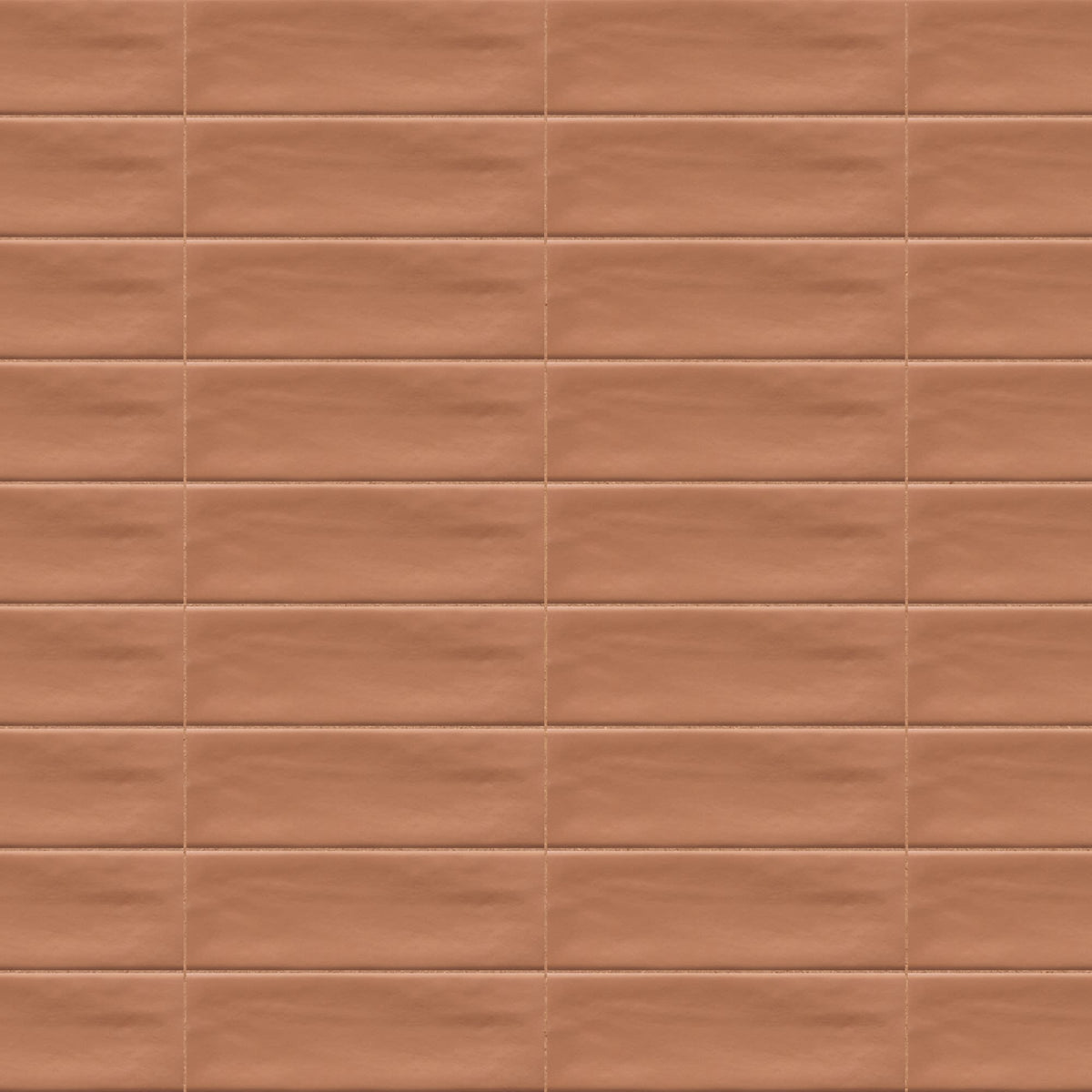 Carrelage effet Zellige Terracotta 14,6x4,8x0,8 cm Mat Bravio - Sol et mur intérieur