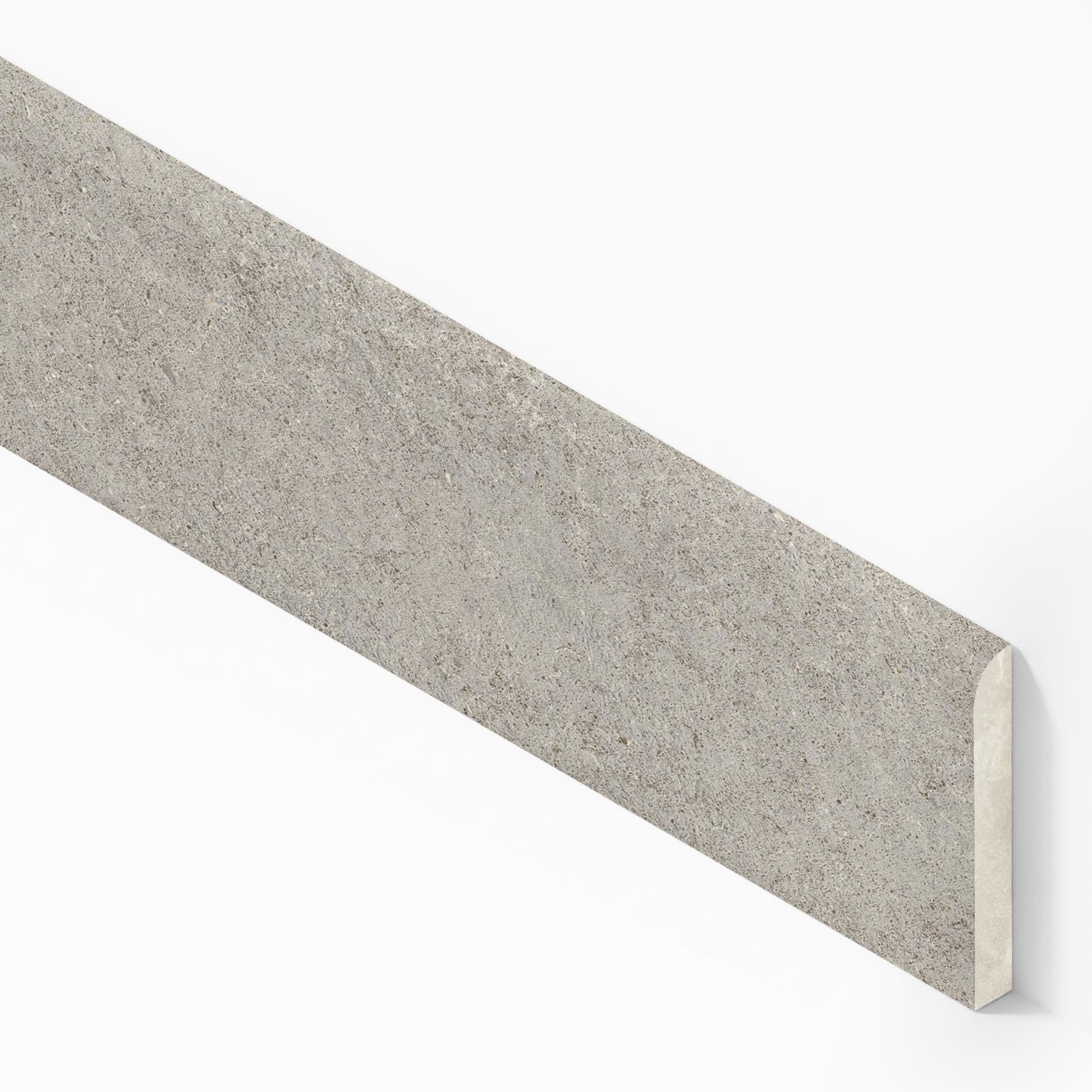 Plinthe carrelage effet Pierre Calcaire Gris Galet 80x7,2 cm Mat Domella