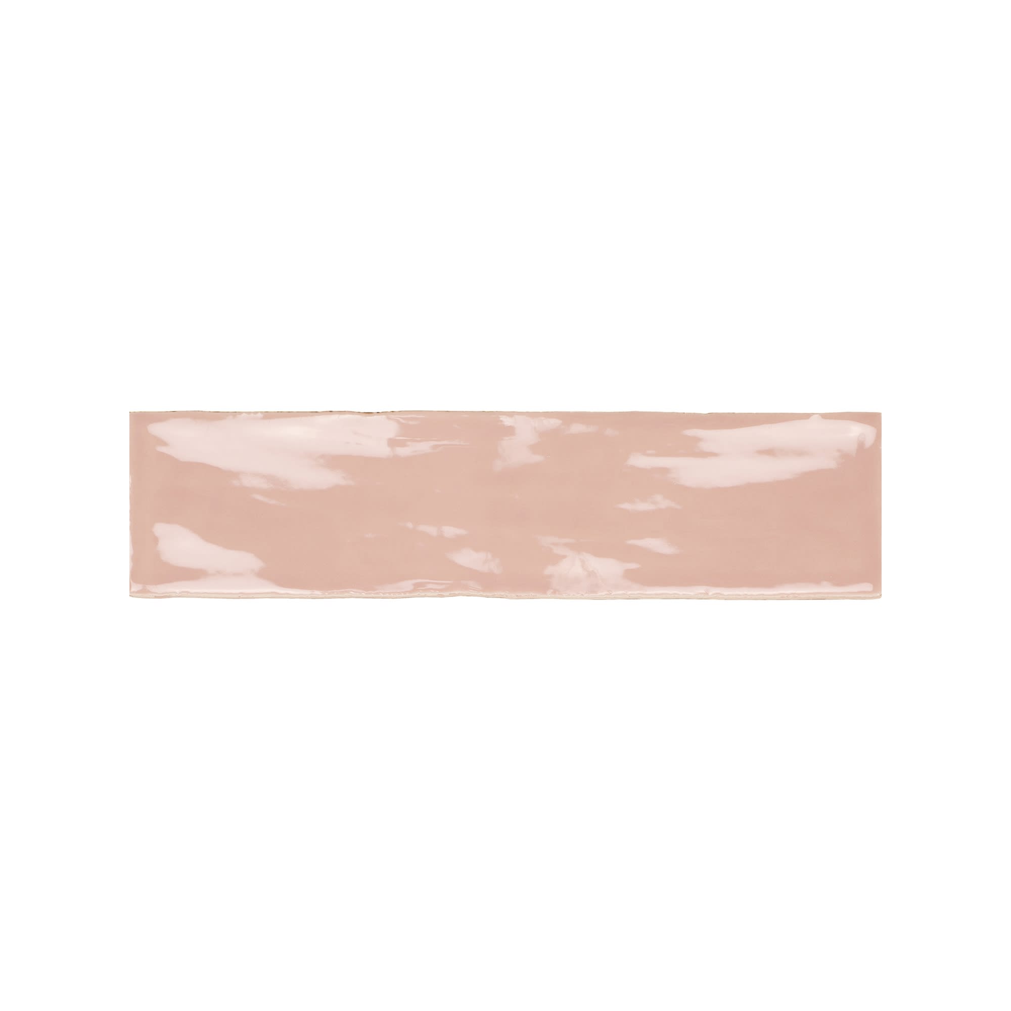 Carrelage effet Zellige Rose 30x7,5x0,82 cm Brillant Novaril - Mur intérieur