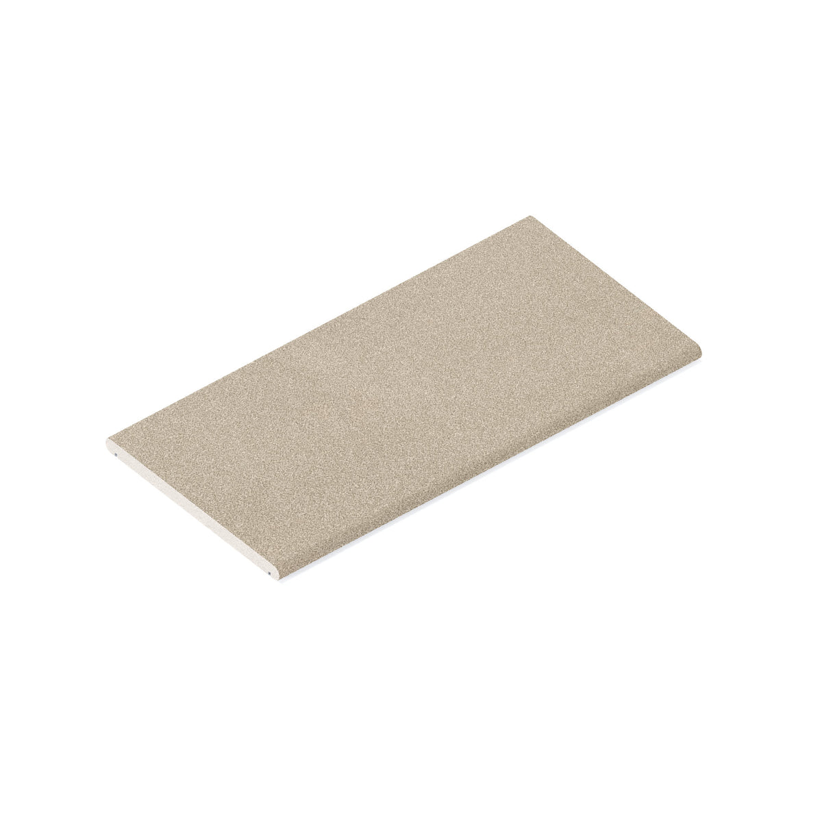 Couvertine effet Béton Beige Crème 60x30x2 cm Bord 1/2 Rond Double Larmier Vetrano