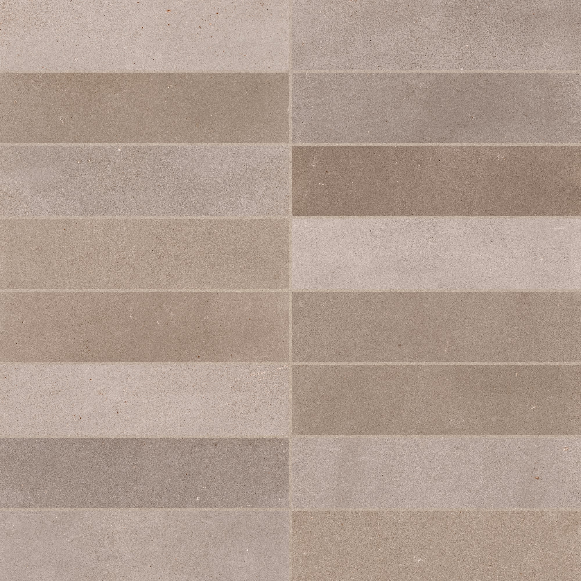 Carrelage effet Zellige Greige 20x6,5x0,85 cm Mat Serinor - Mur intérieur