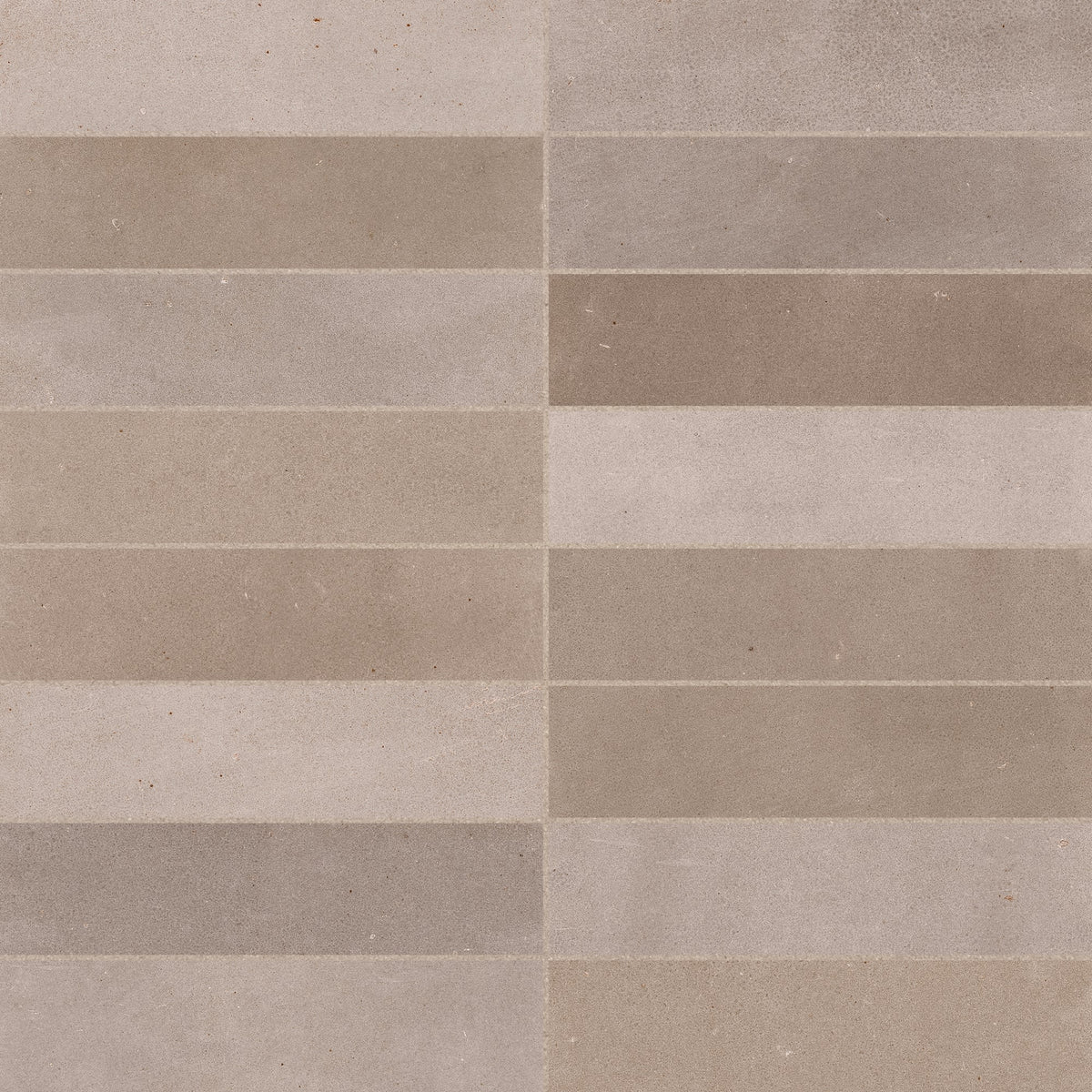 Carrelage effet Zellige Greige 20x6,5x0,85 cm Mat Serinor - Mur intérieur