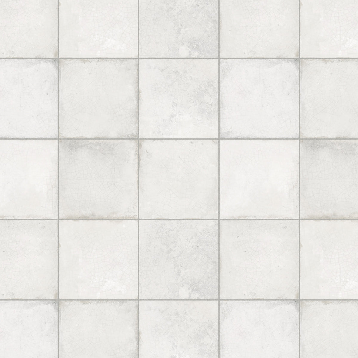 Carrelage Vintage effet Zellige Blanc 33x33x0,95 cm Orelia - Sol et mur intérieur