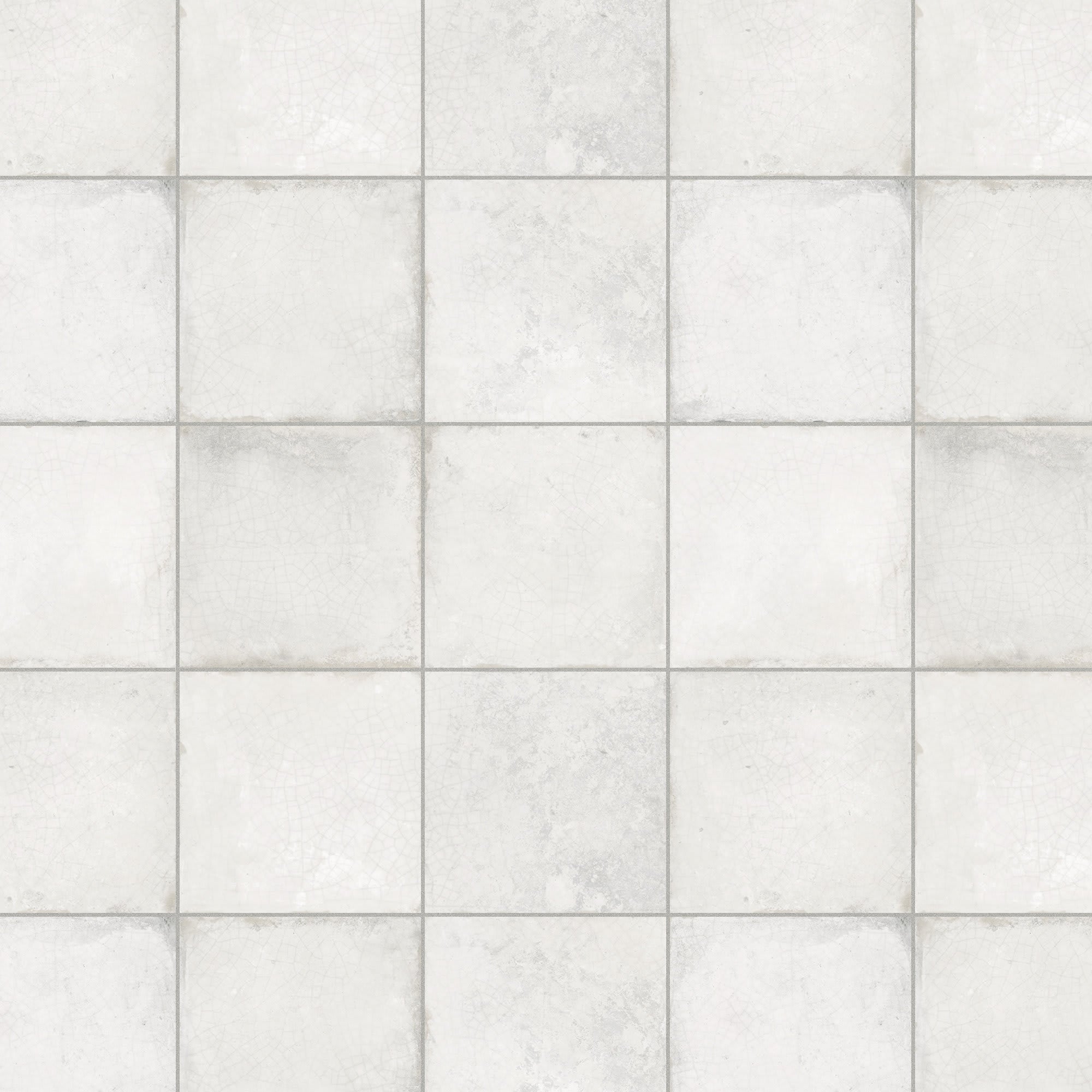 Carrelage Vintage effet Zellige Blanc 33x33x0,95 cm Orelia - Sol et mur intérieur