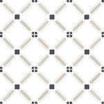 Carrelage effet Carreau ciment Floreva Beige 12,3x12,3x0,87 cm Tanerio - Sol et mur intérieur