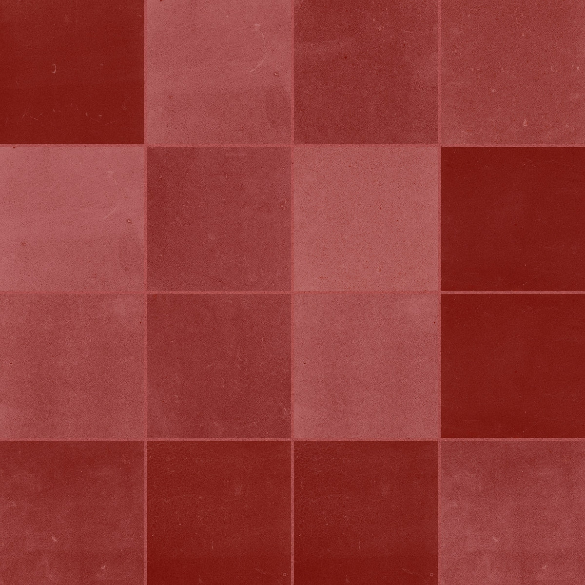 Carrelage effet Zellige Rouge 10x10x0,85 cm Mat Serinor - Mur intérieur