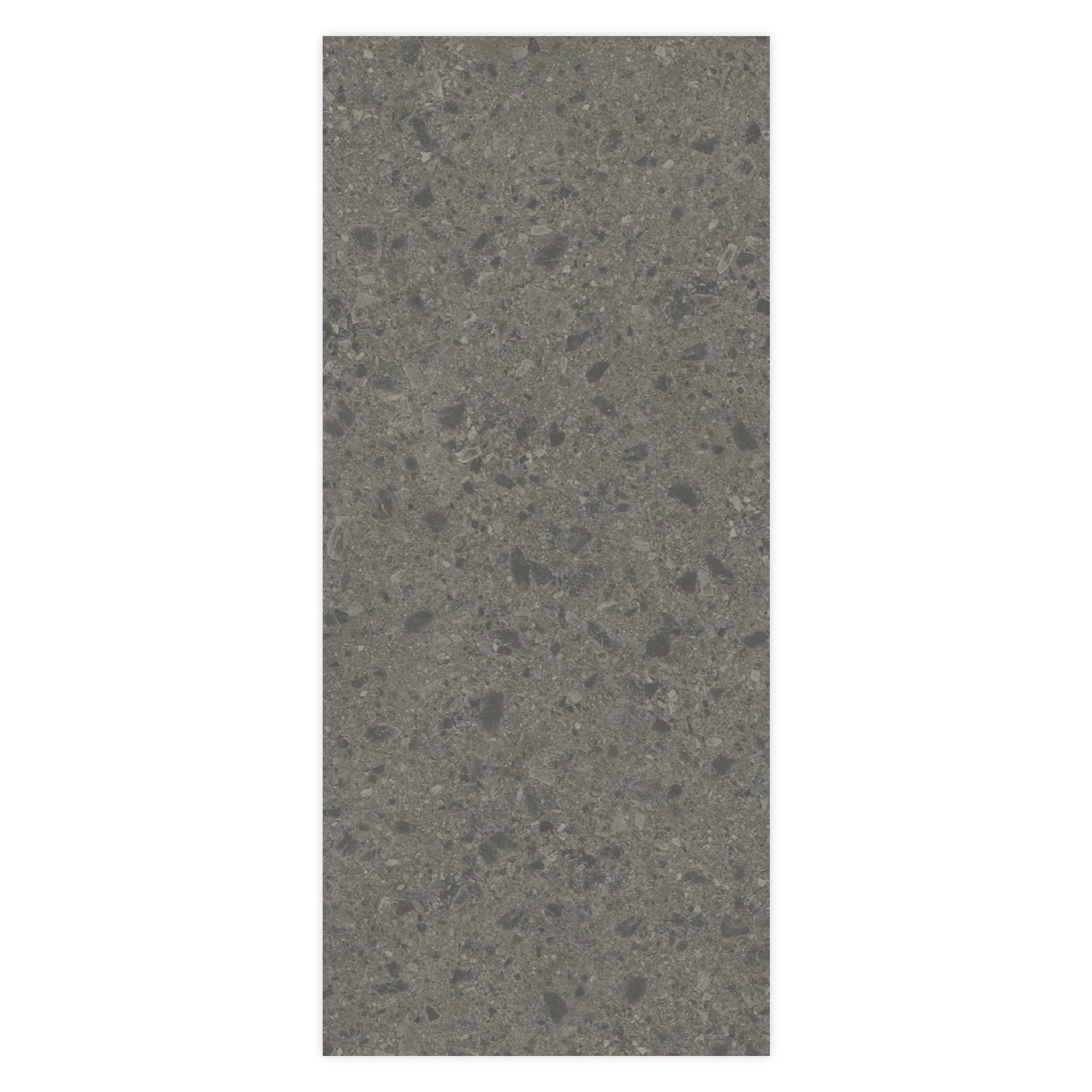 Carrelage effet Pierre Ceppo di Gré Gris Foncé 278x120x0,6 cm Mat Massira - Mur intérieur