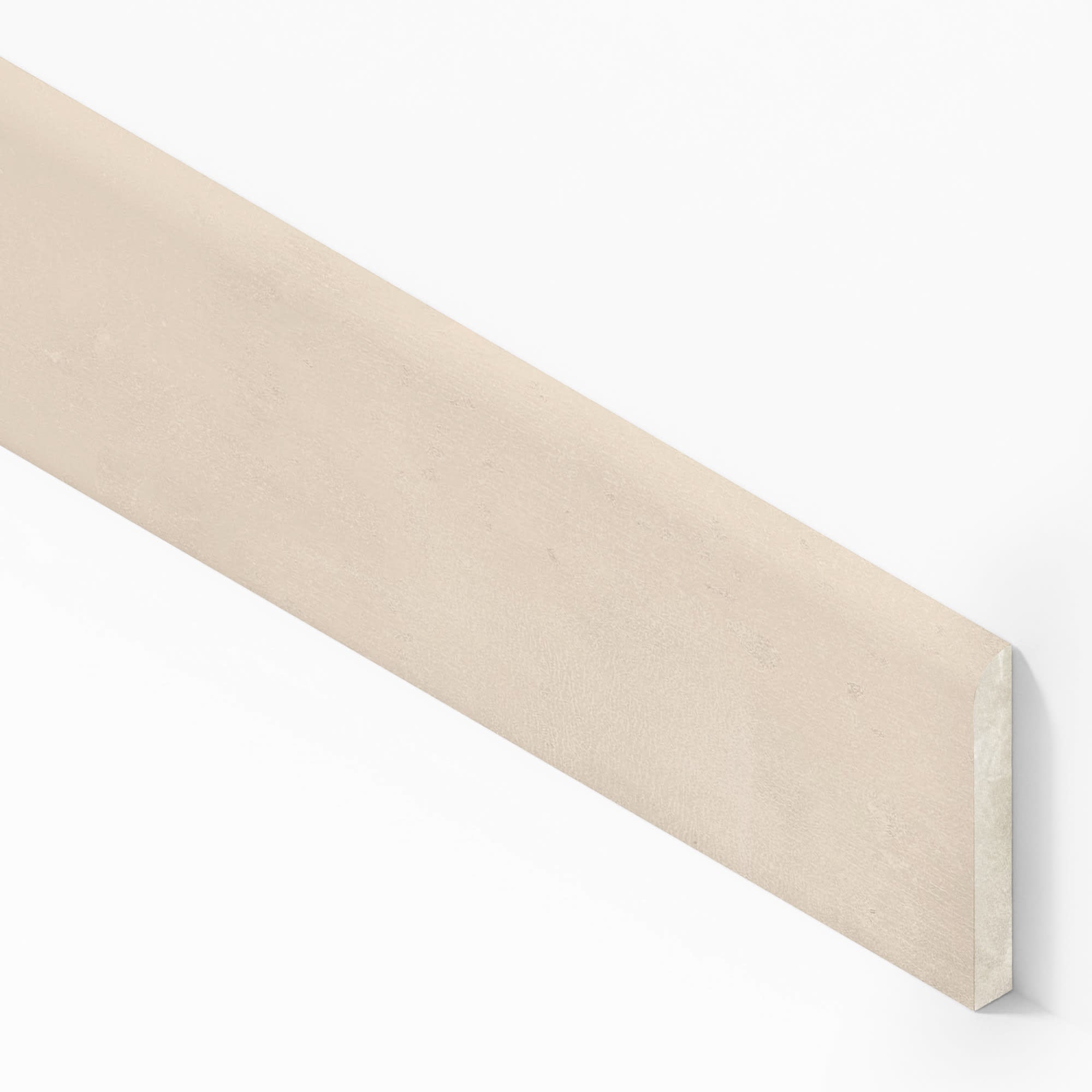 Plinthe carrelage effet Béton Beige Ivoire 60x7,2 cm Mat Vetrano