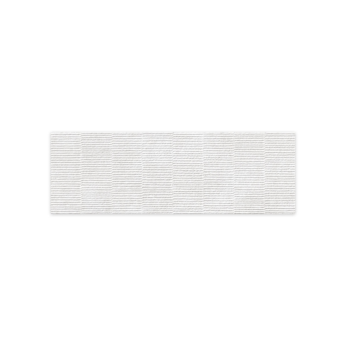 Carrelage effet Béton 3D Blanc Lin 75x25x1,05 cm Sorelan - Mur intérieur