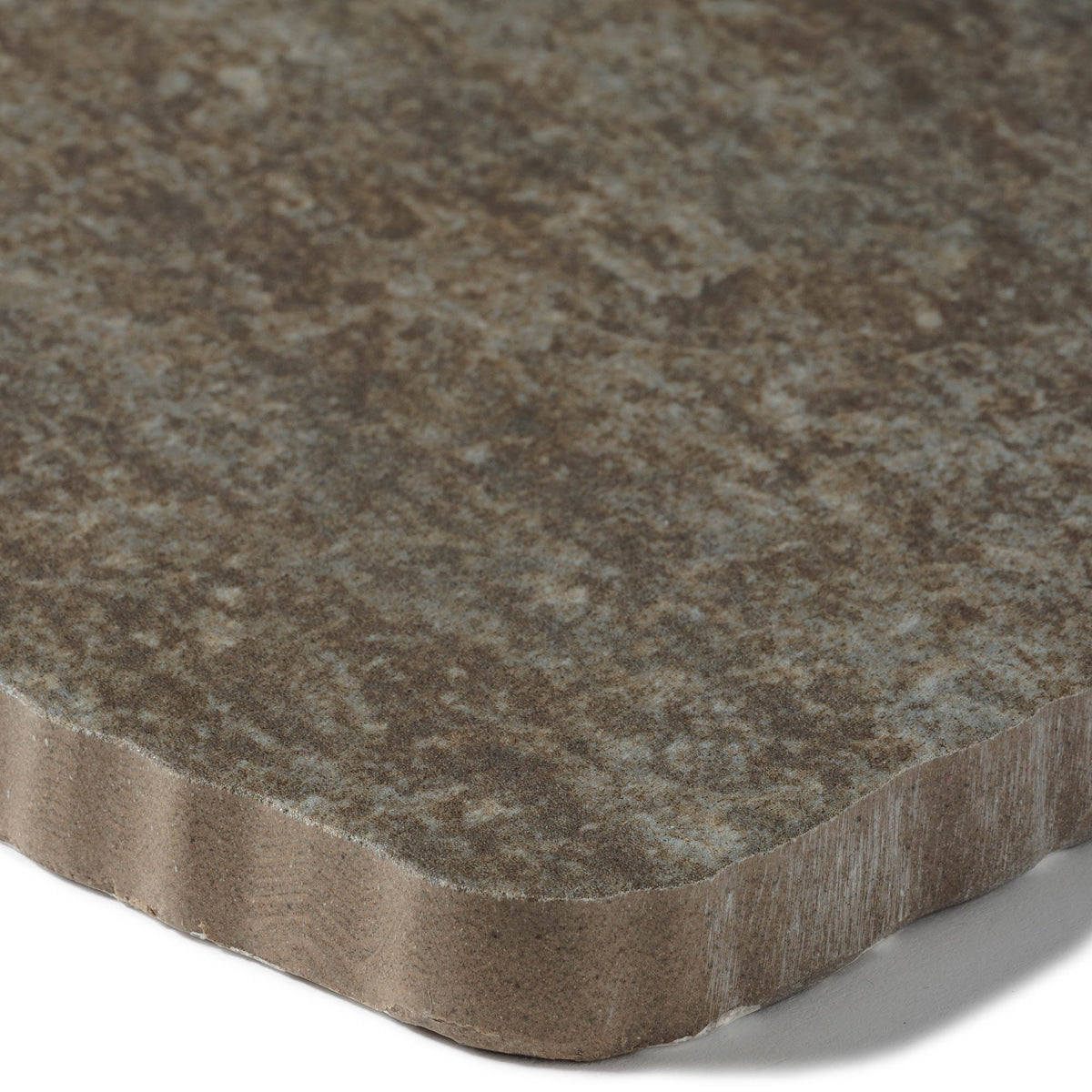 Pas japonais Rectangle Grès cérame effet Pierre Marron 80x40x2 cm