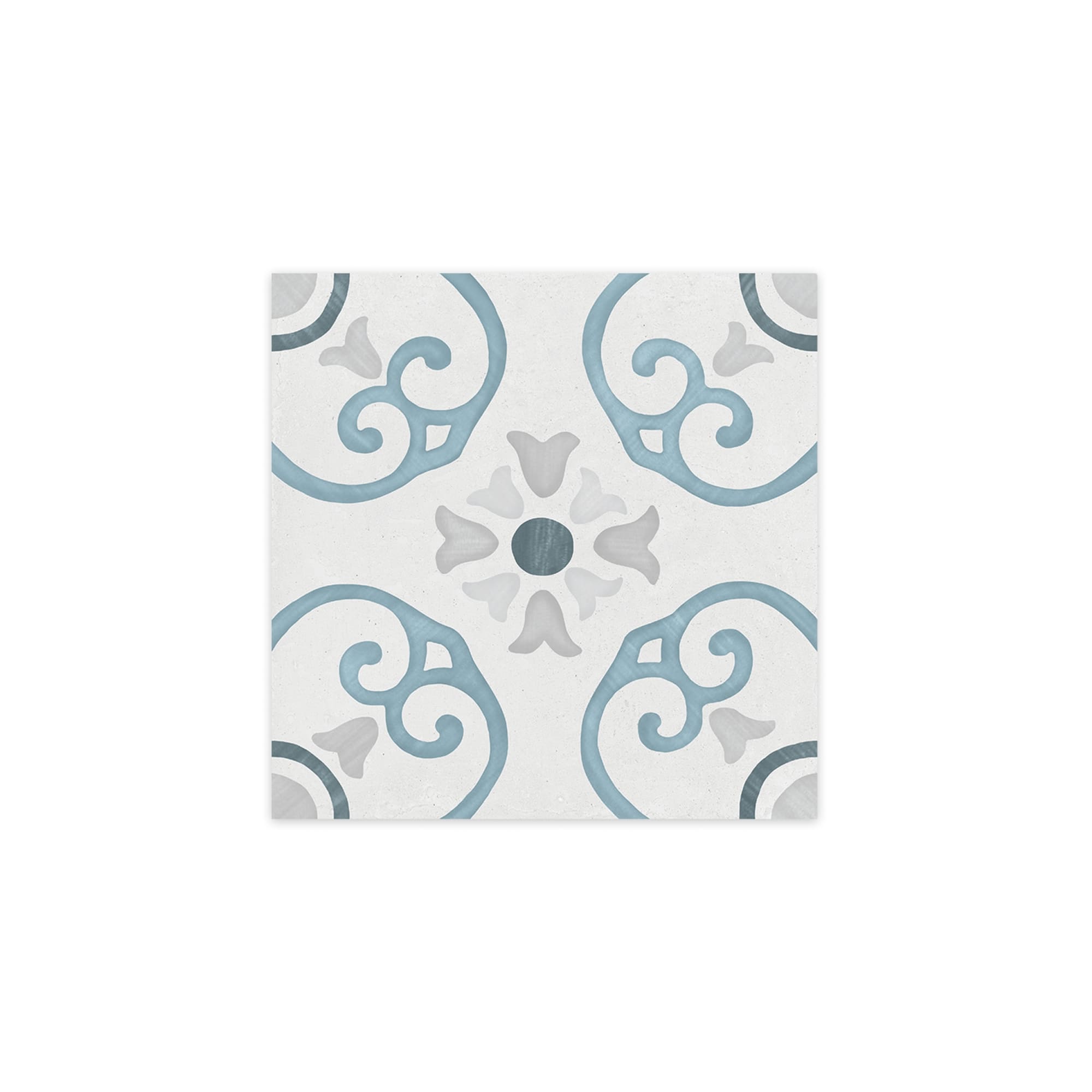 Carrelage effet Carreau ciment Nerelia Bleu 22,3x22,3x0,9 cm Ventoril - Sol et mur intérieur