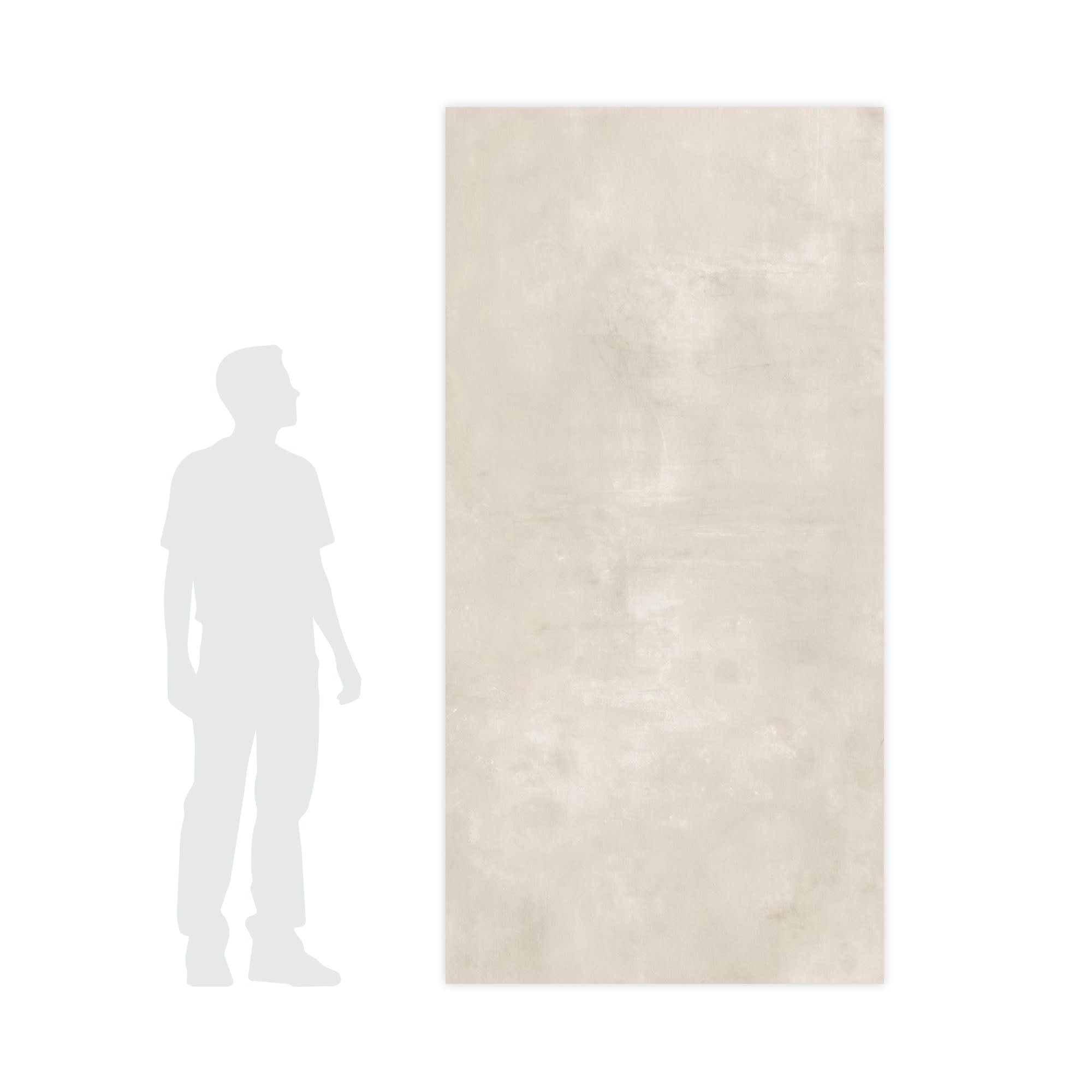 Carrelage effet Béton Gris Luce 240x120x0,9 cm Mat Gravino - Mur intérieur