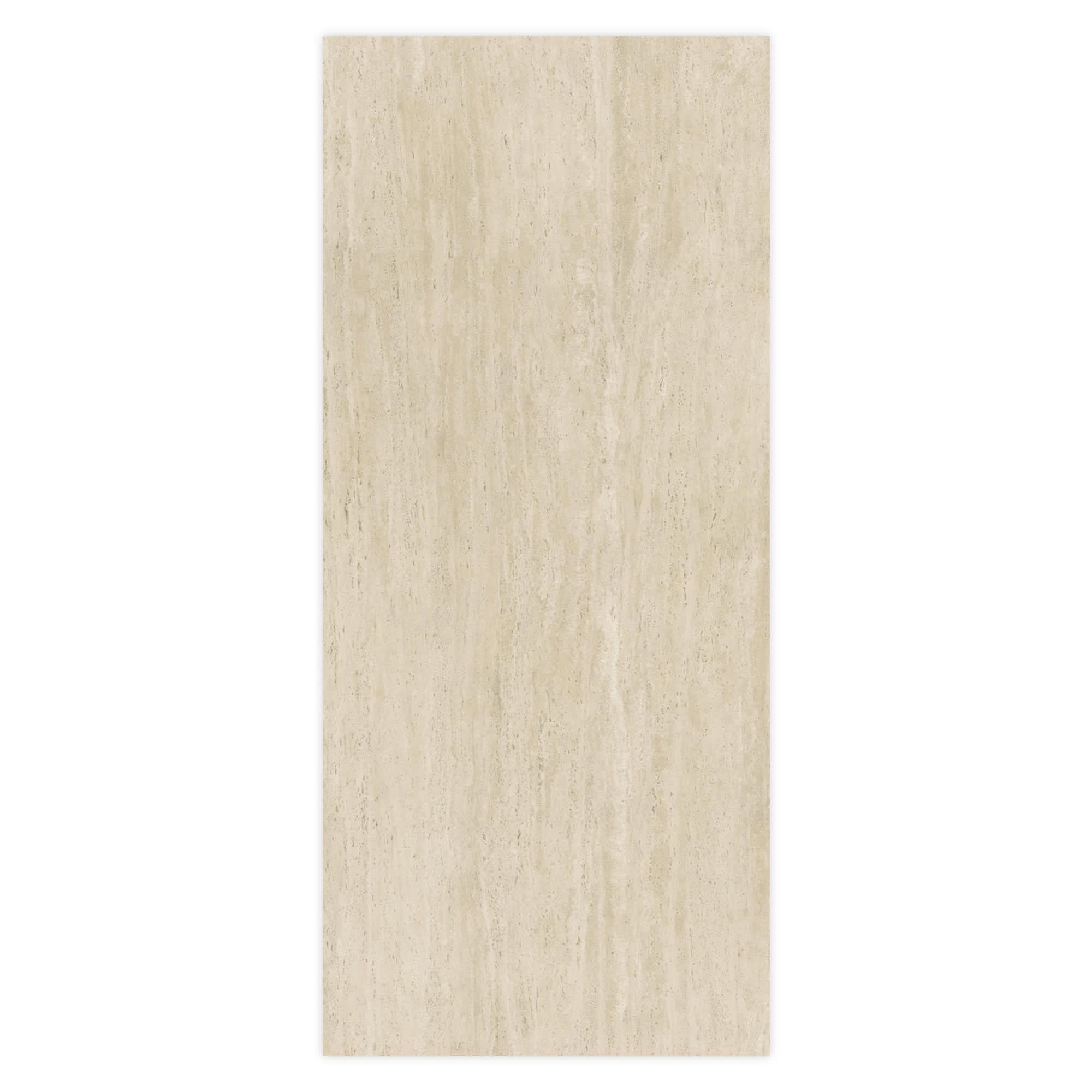 Carrelage effet Travertin Grège Vein Cut 278x120x0,6 cm Mat Neravio - Mur intérieur