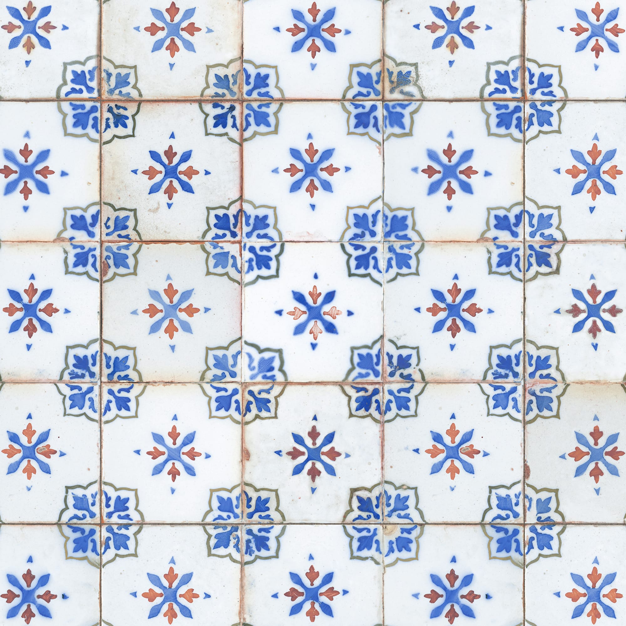 Carrelage Vintage Bleu Emporion 33x33x0,95 cm Selvora - Sol et mur intérieur