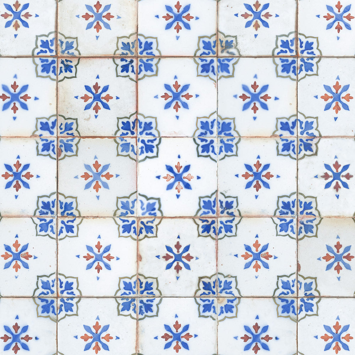 Carrelage Vintage Bleu Emporion 33x33x0,95 cm Selvora - Sol et mur intérieur