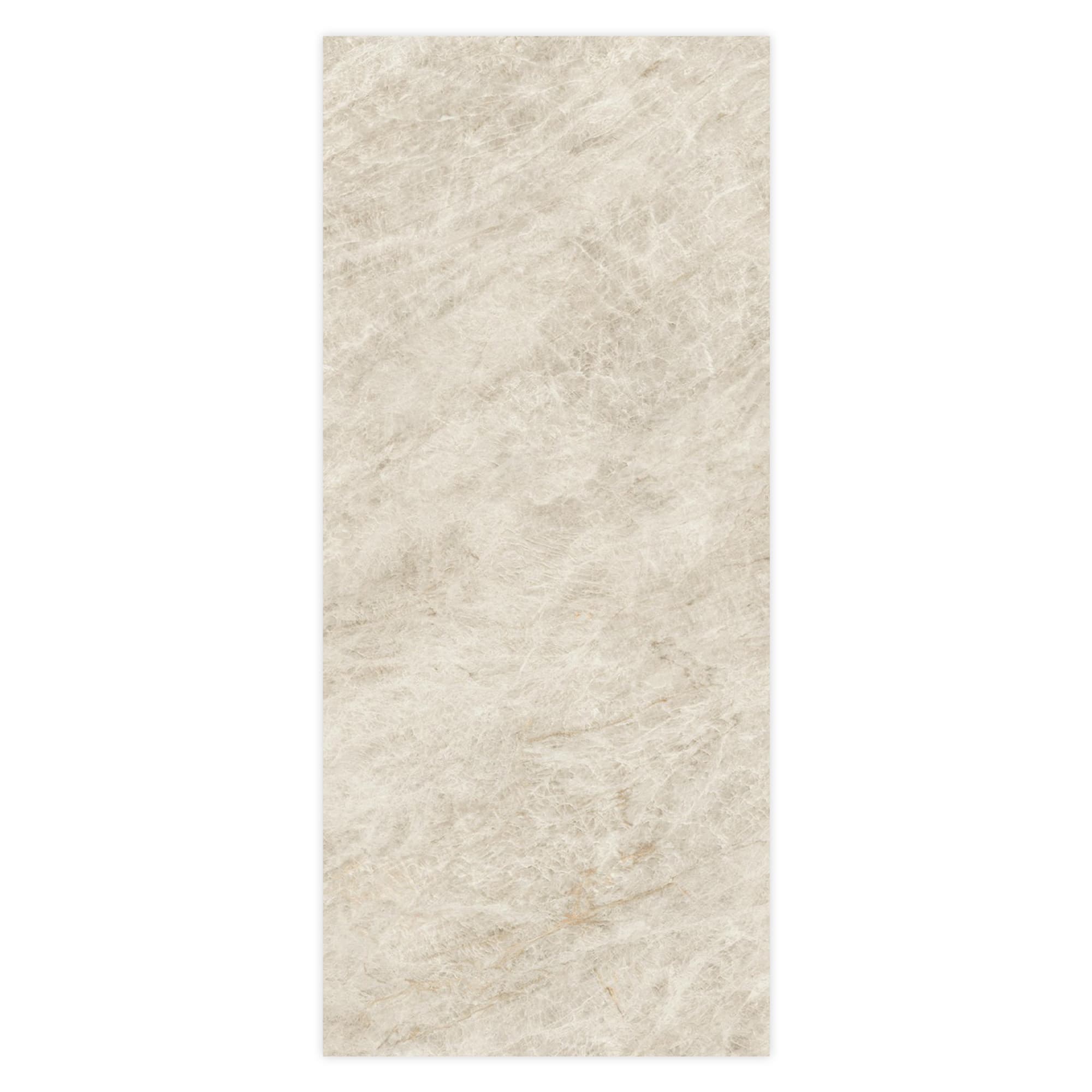Carrelage effet Marbre Blanc Impérial 278x120x0,6 cm Silk Sorvella - Mur intérieur