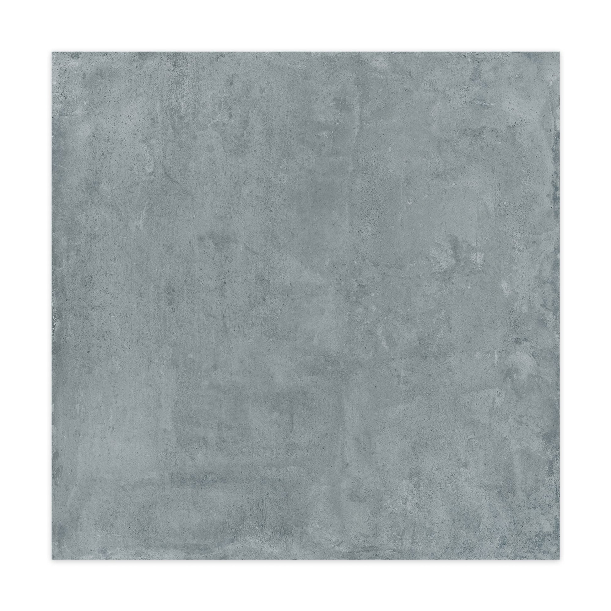 Carrelage effet Béton Bleu 90x90x0,9 cm Valmior - Sol et mur intérieur