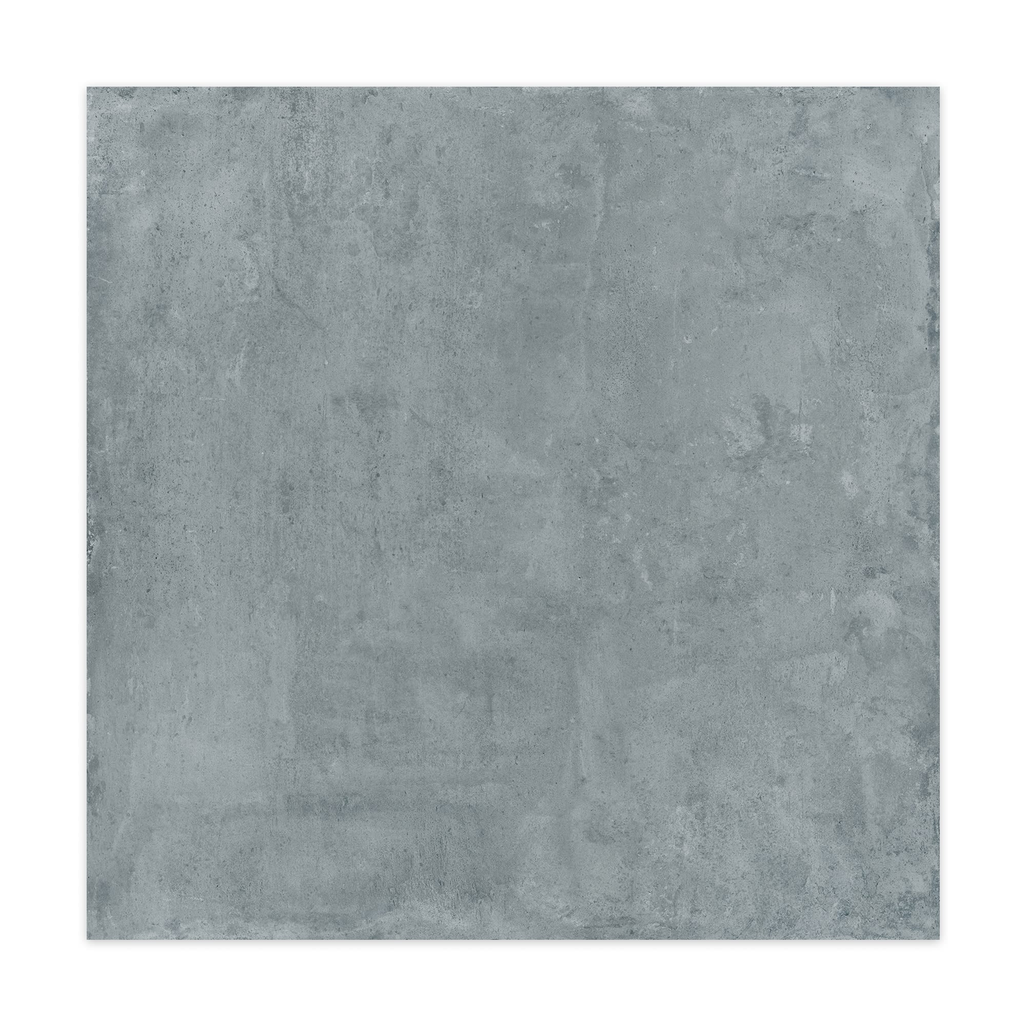 Carrelage effet Béton Bleu 90x90x0,9 cm Valmior - Sol et mur intérieur