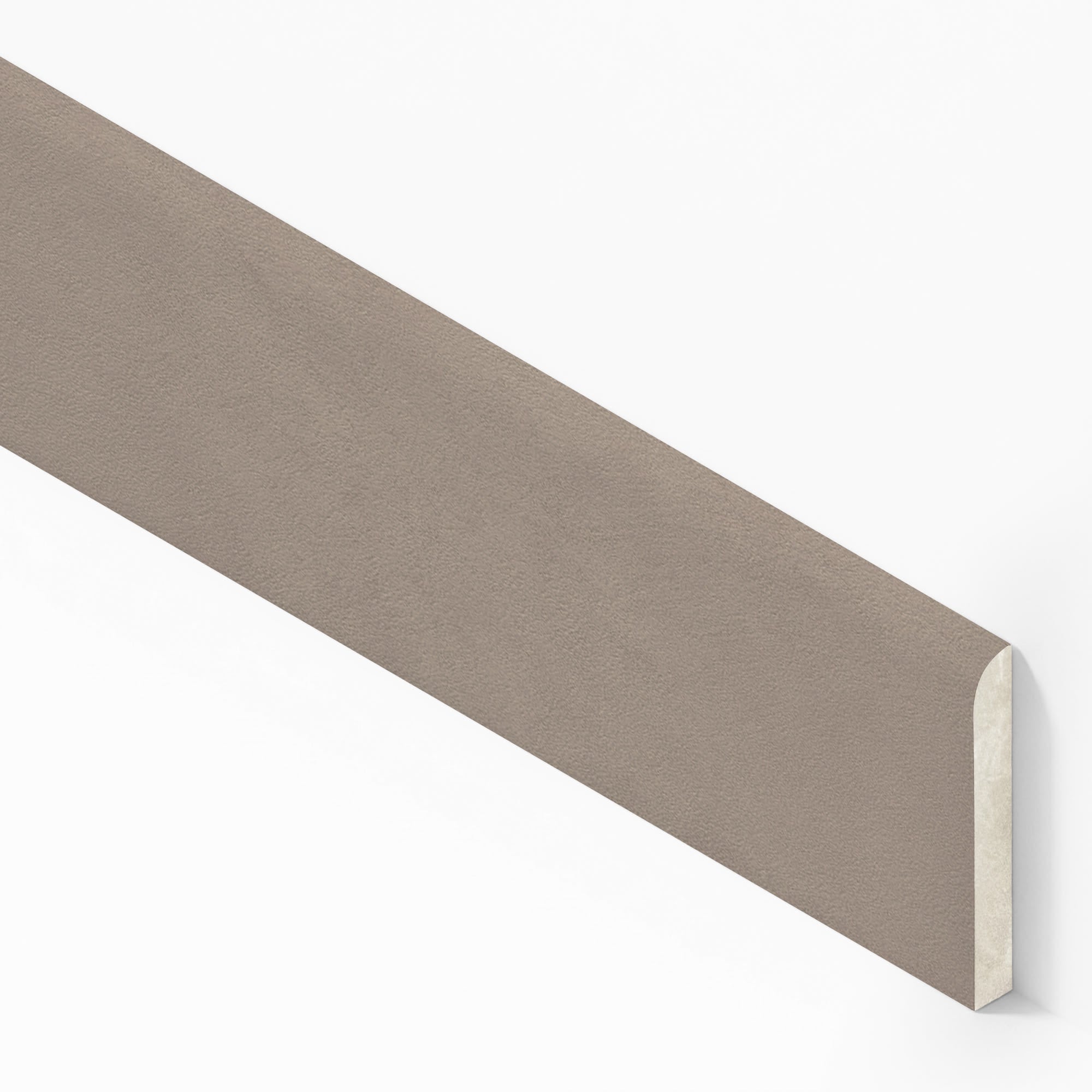 Plinthe carrelage effet Béton Brun Sable 80x7,2 cm Mat Benzaro