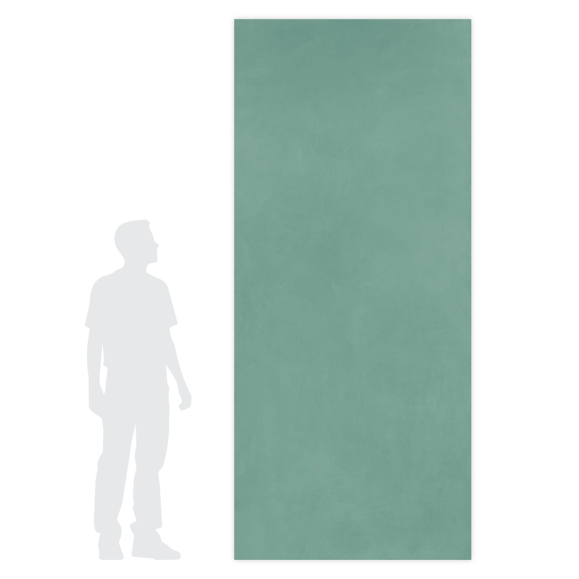 Carrelage effet Enduit Vert Argile 278x120x0,6 cm Mat Calviro - Mur intérieur