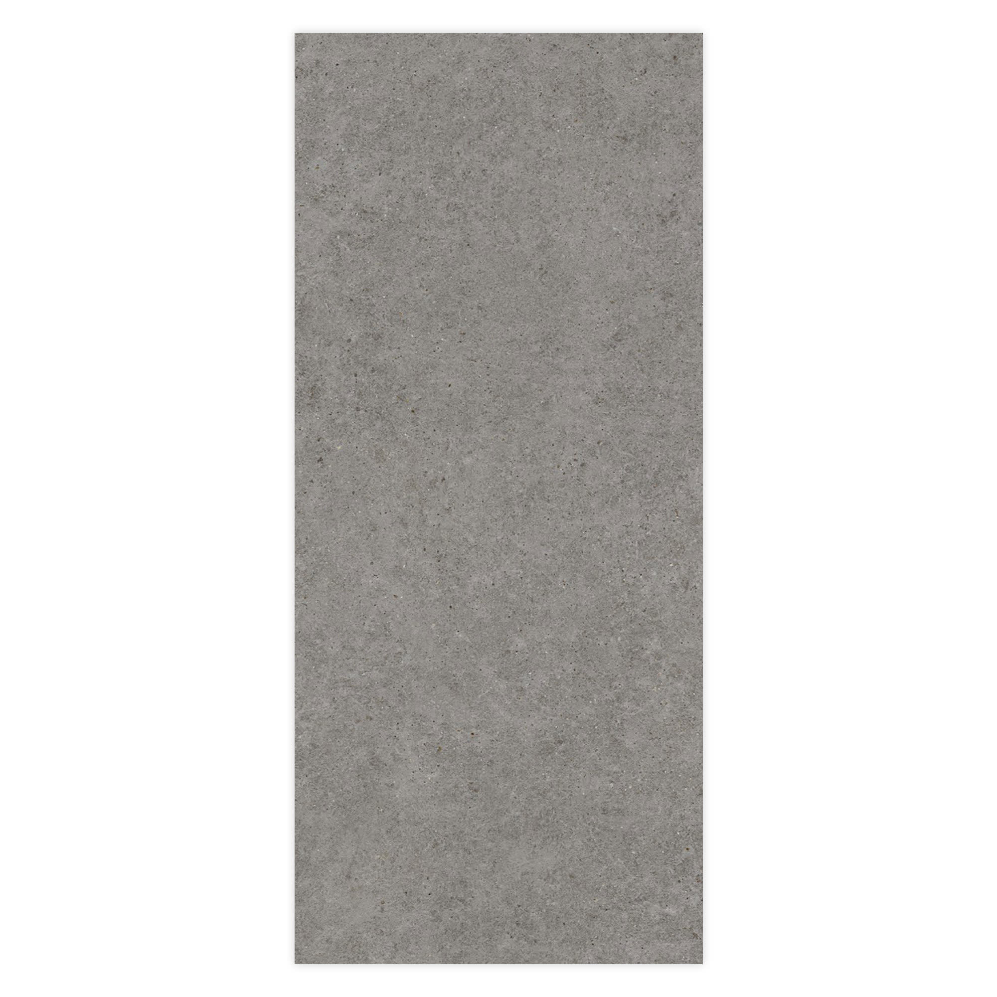 Carrelage effet Pierre Calcaire Gris Fumé 278x120x0,6 cm Mat Domella - Mur intérieur