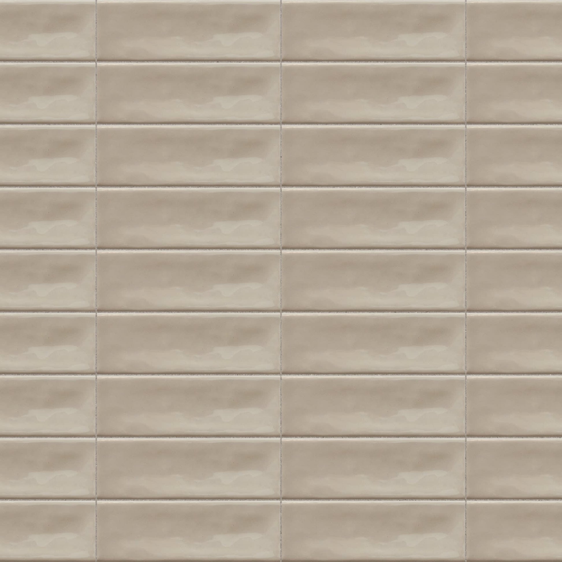 Carrelage effet Zellige Greige 14,6x4,8x0,8 cm Brillant Bravio - Mur intérieur