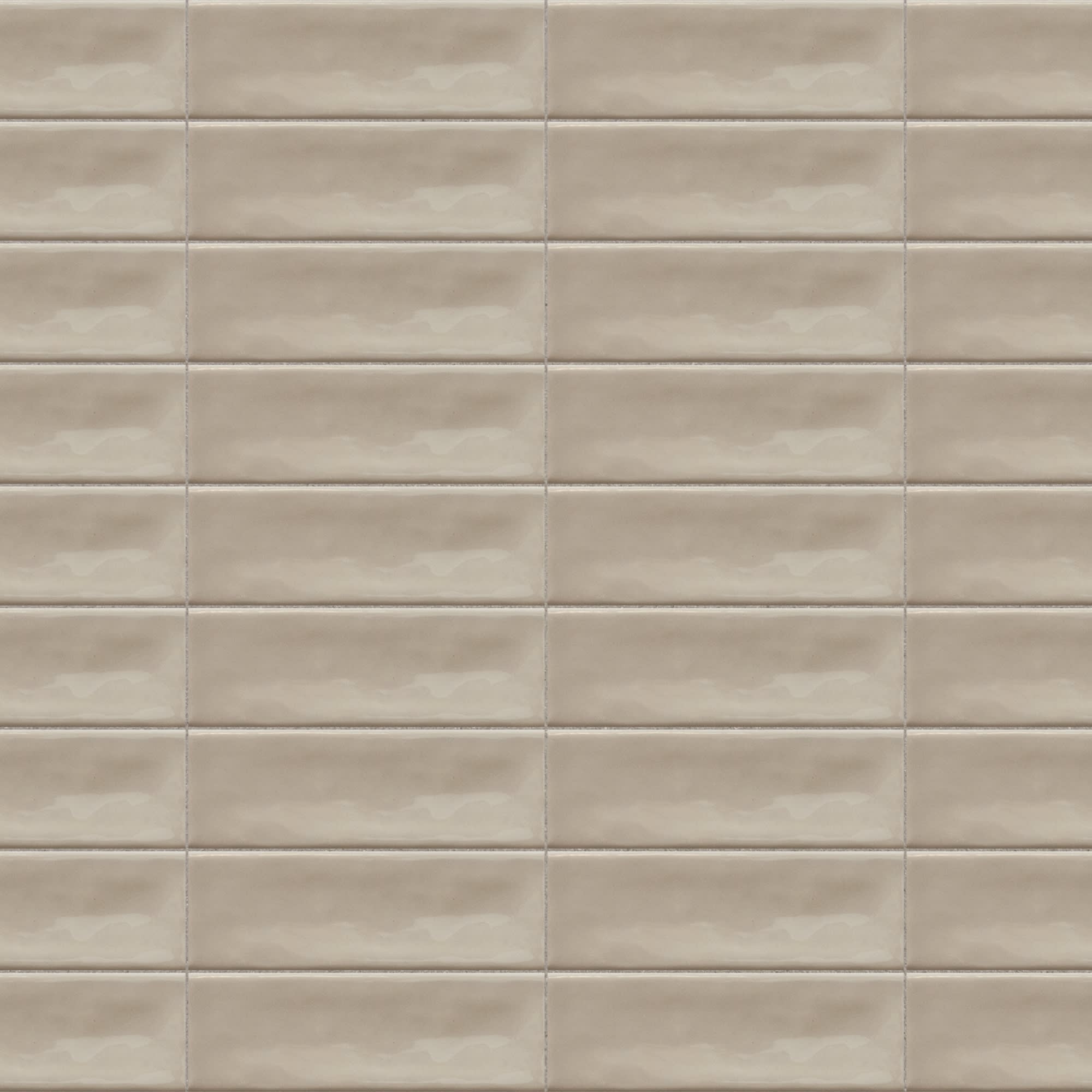 Carrelage effet Zellige Greige 14,6x4,8x0,8 cm Brillant Bravio - Mur intérieur