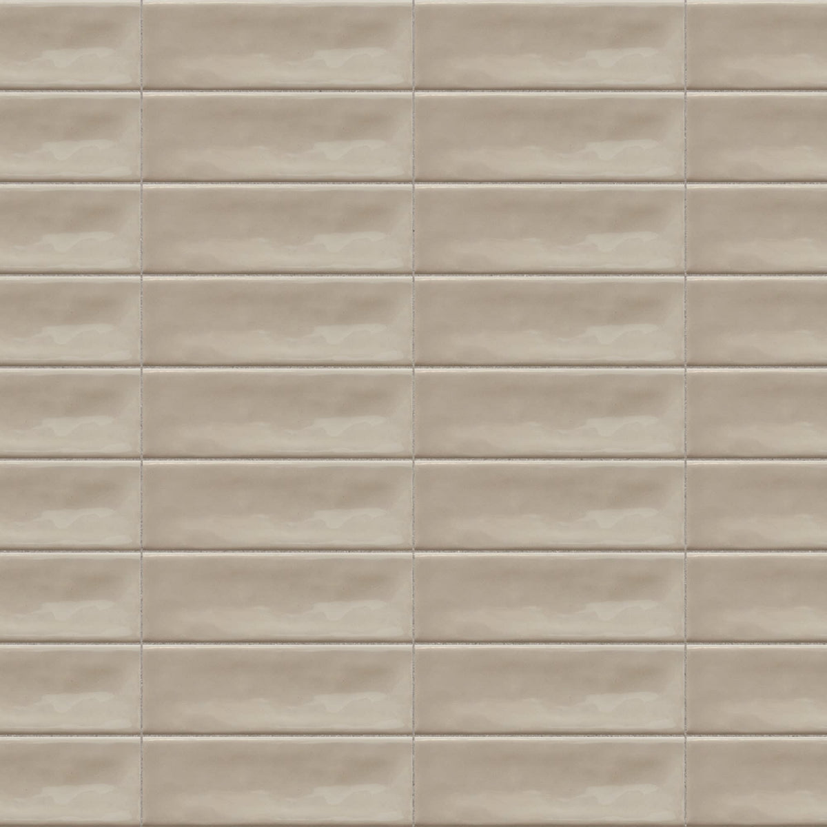 Carrelage effet Zellige Greige 14,6x4,8x0,8 cm Brillant Bravio - Mur intérieur