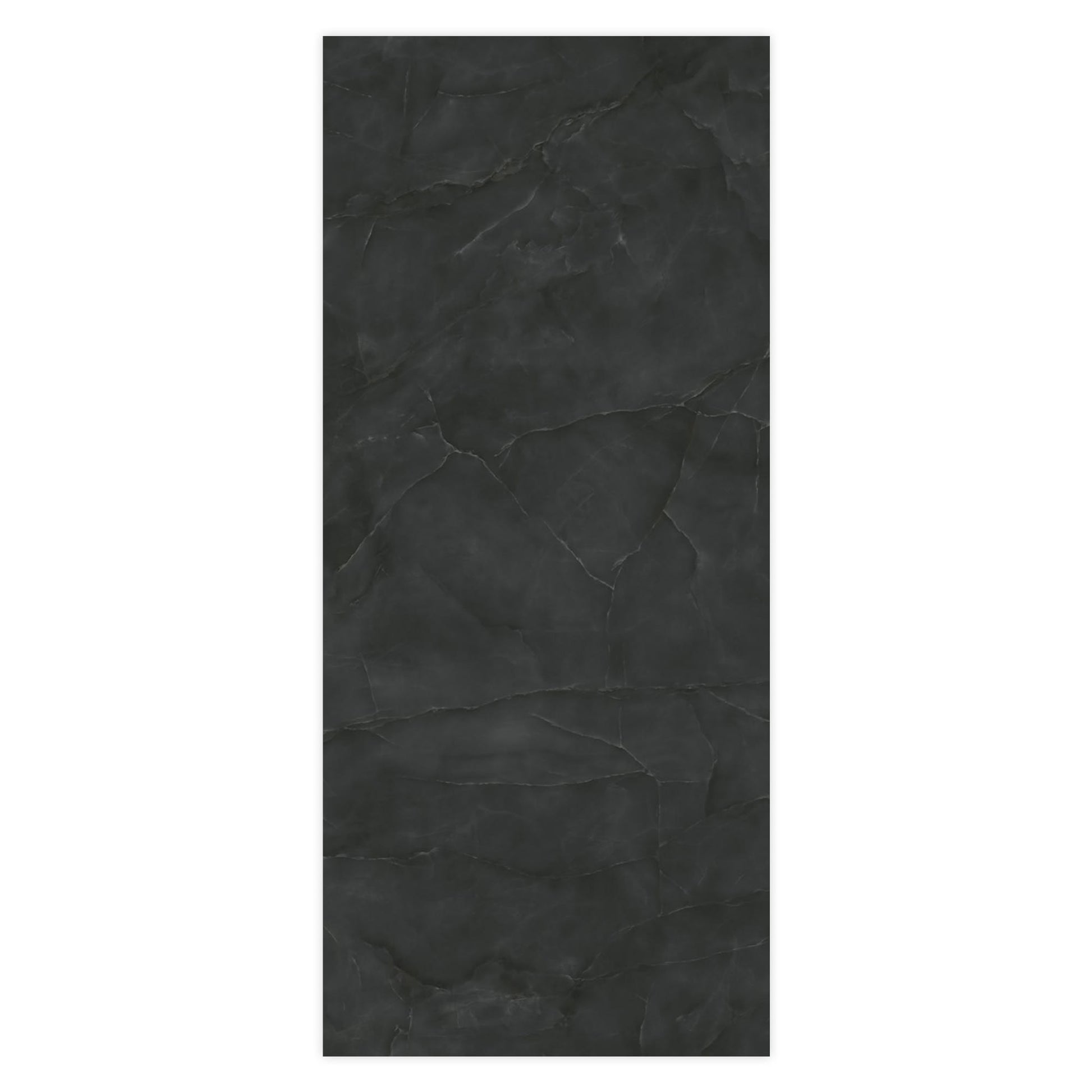 Carrelage effet Onyx Noir Obsidienne 278x120x0,6 cm Brillant Nerolio - Mur intérieur