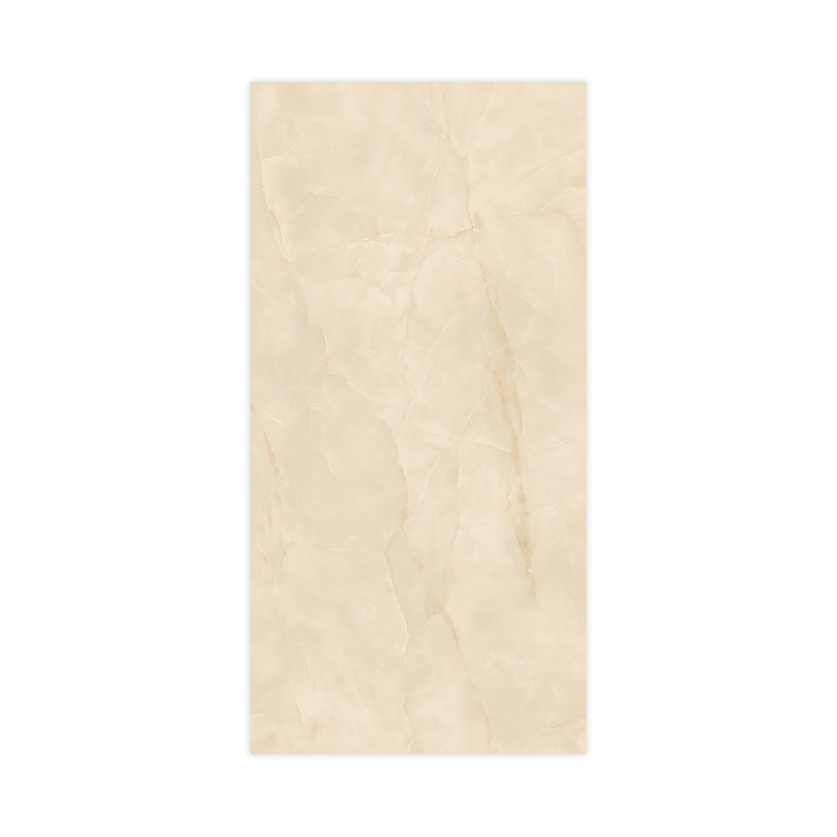 Carrelage effet Onyx Beige Albâtre 240x120x0,9 cm Brillant Nerolio - Mur intérieur