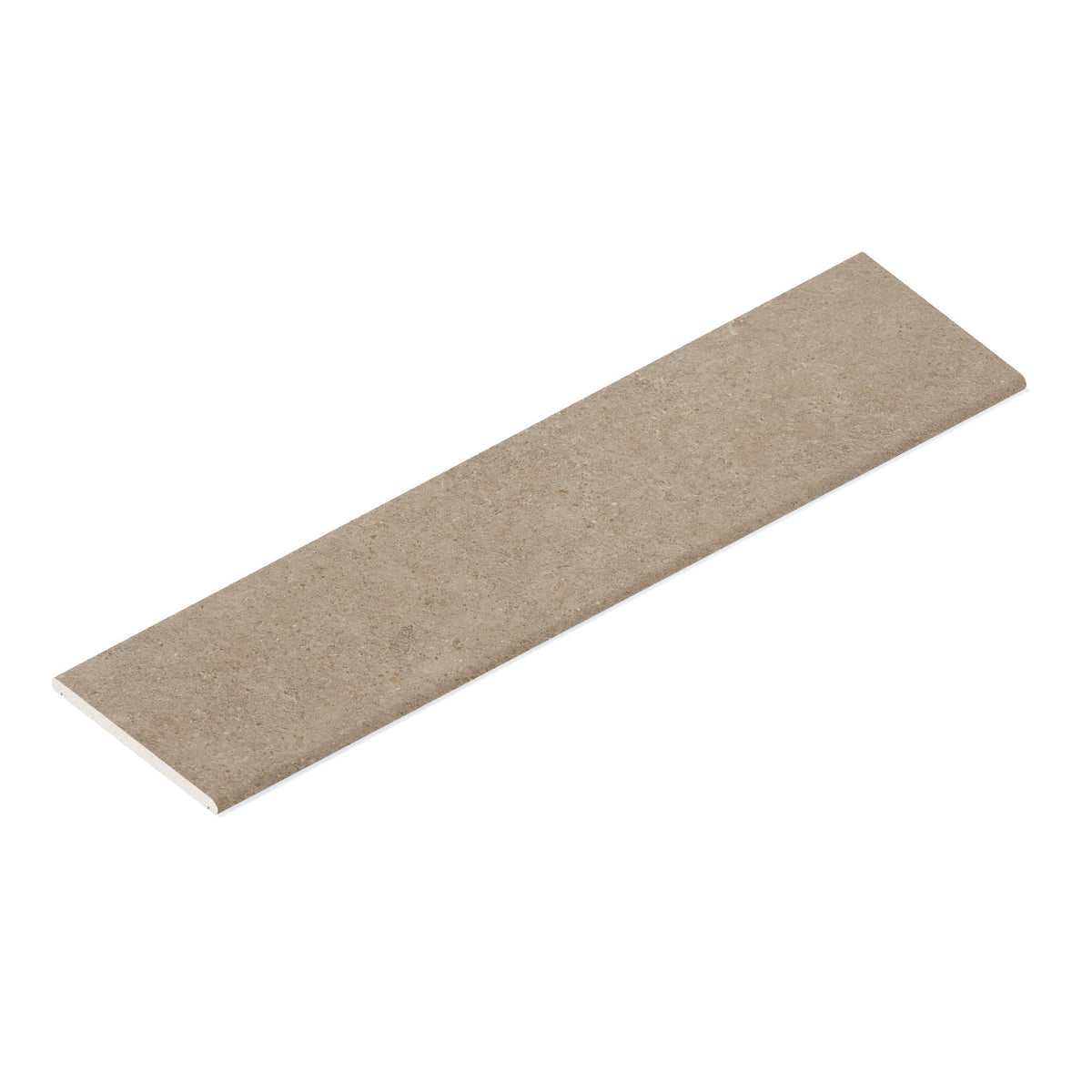 Couvertine effet Pierre Calcaire Grège 120x30x2 cm Bord 1/2 Rond Double Larmier Domella