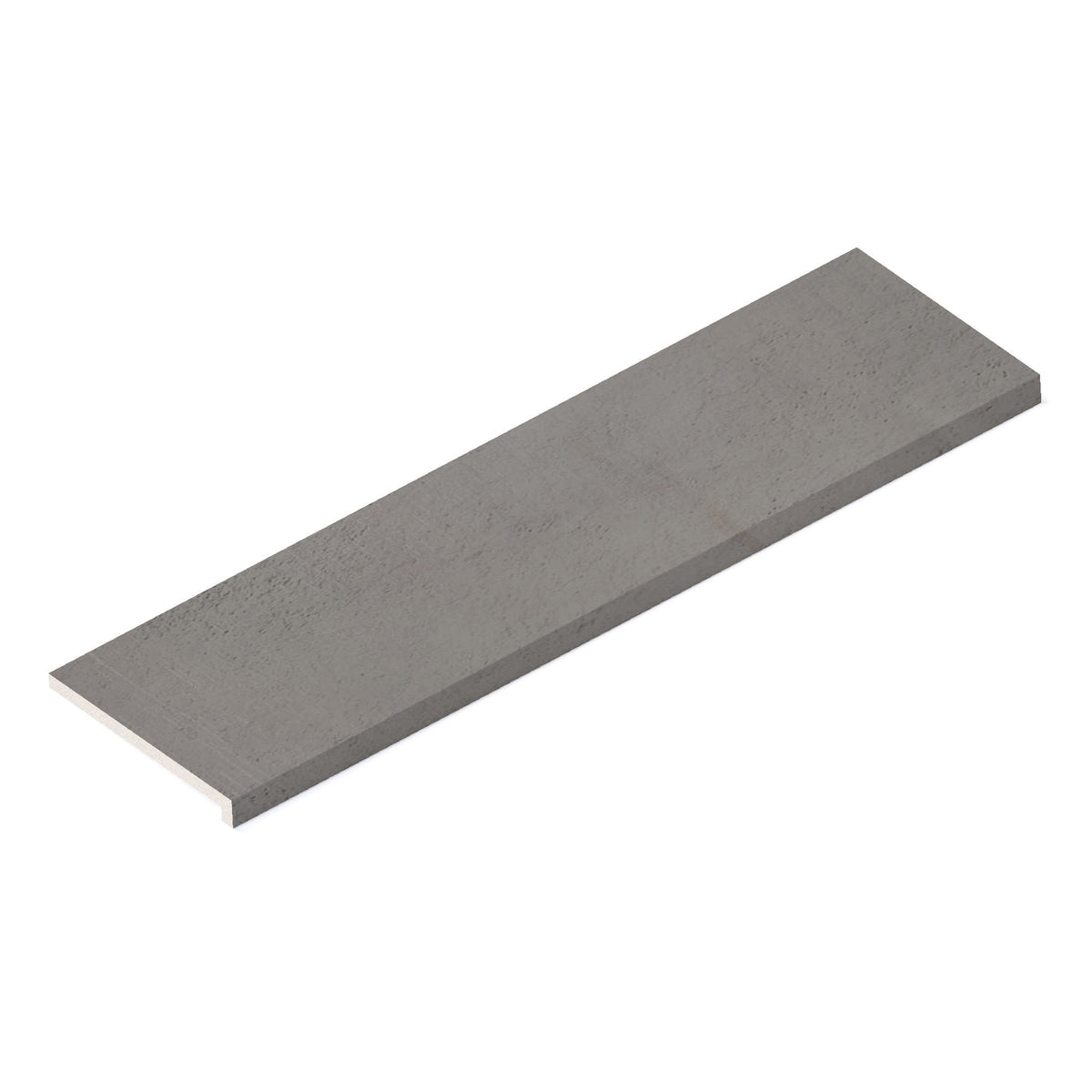 Margelle de piscine effet Béton Gris Ombre 120x33x2 cm Bord Droit avec retombée Gravino