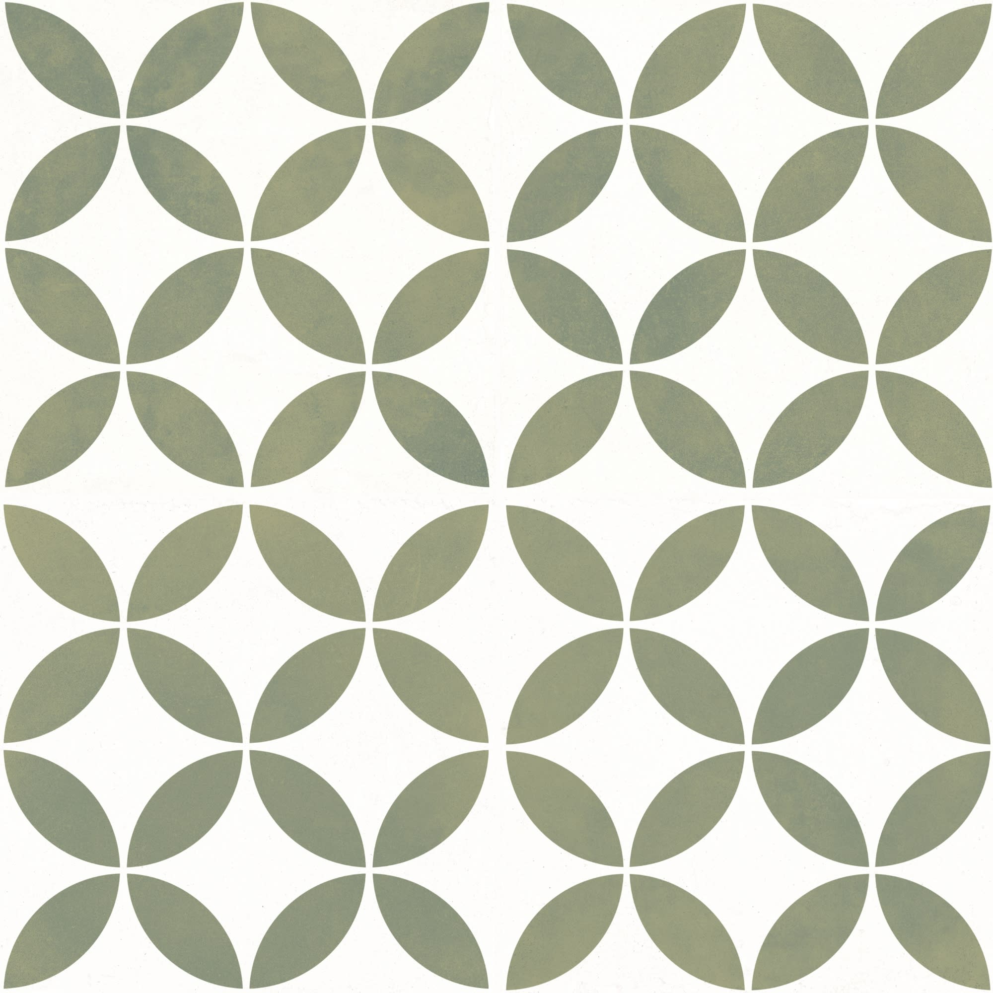 Carrelage effet Carreau ciment Axerio Vert 22,3x22,3x0,9 cm Savero - Sol et mur intérieur