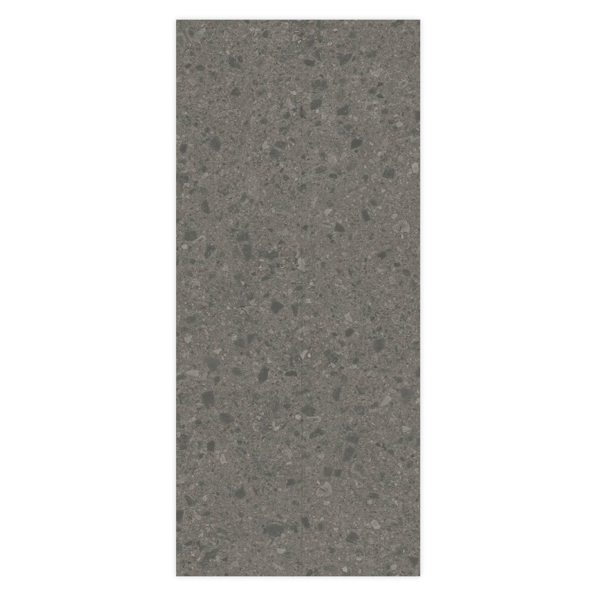 Carrelage effet Pierre Ceppo di Gré Gris Foncé 278x120x0,6 cm Mat Massira - Mur intérieur