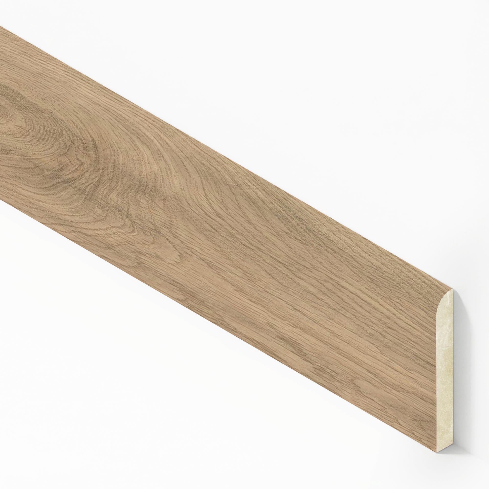 Plinthe carrelage effet Bois Chêne Perla 150x7,2 cm Mat Cedrano
