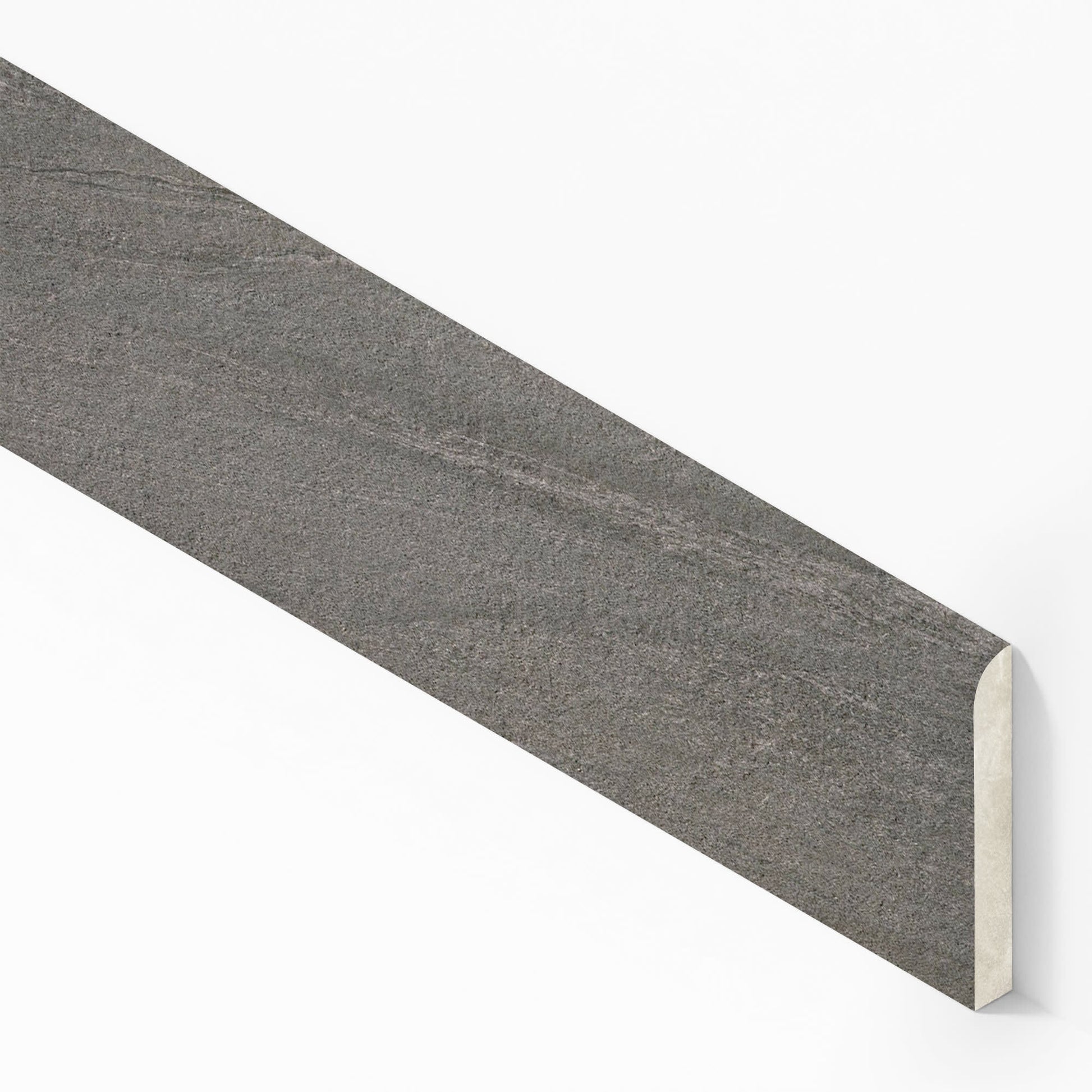 Plinthe carrelage effet Pierre Quartzite Gris Argile 60x7,2 cm Mat Teravio