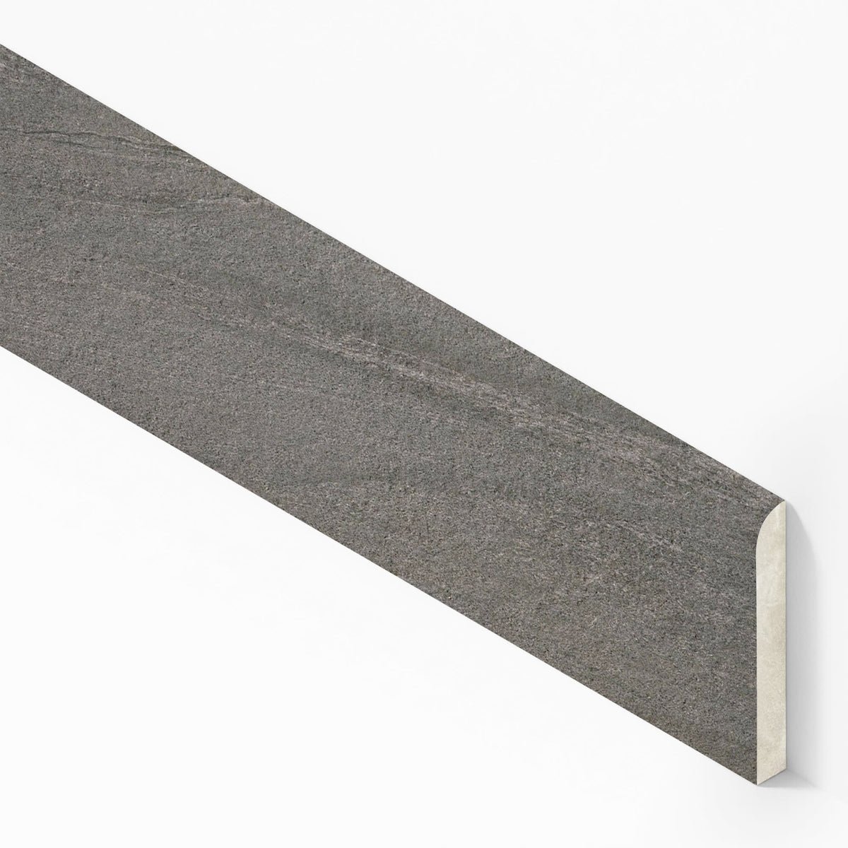 Plinthe carrelage effet Pierre Quartzite Gris Argile 60x7,2 cm Mat Teravio