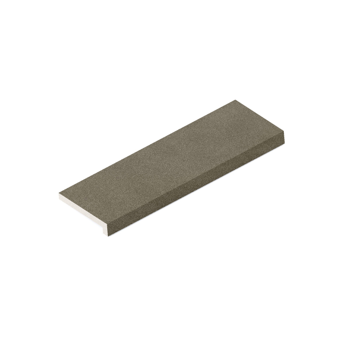 Margelle de piscine effet Béton Gris Terre 60x20x2 cm Bord Droit avec retombée Vetrano