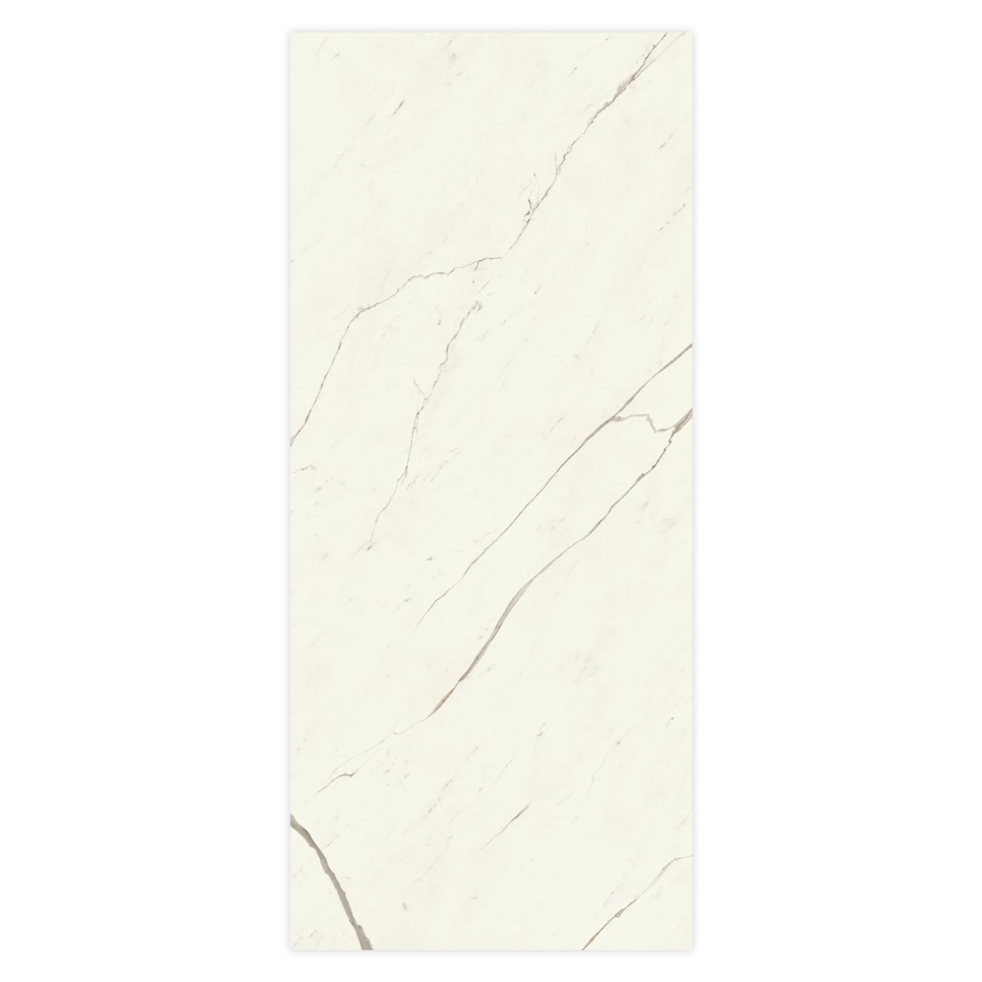 Carrelage effet Marbre Blanc Calacatta Alba 278x120x0,6 cm Brillant Montira - Mur intérieur