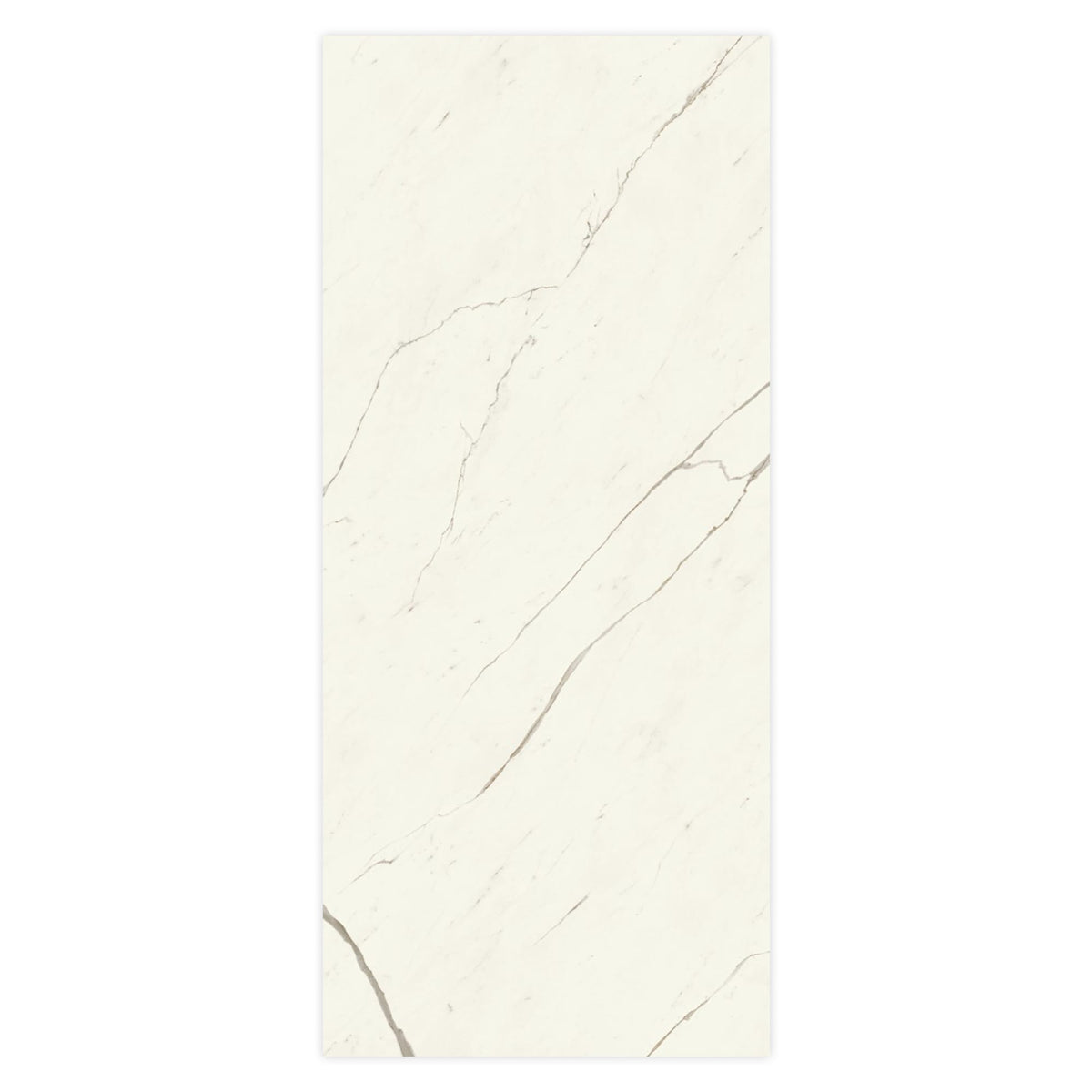 Carrelage effet Marbre Blanc Calacatta Alba 278x120x0,6 cm Brillant Montira - Mur intérieur