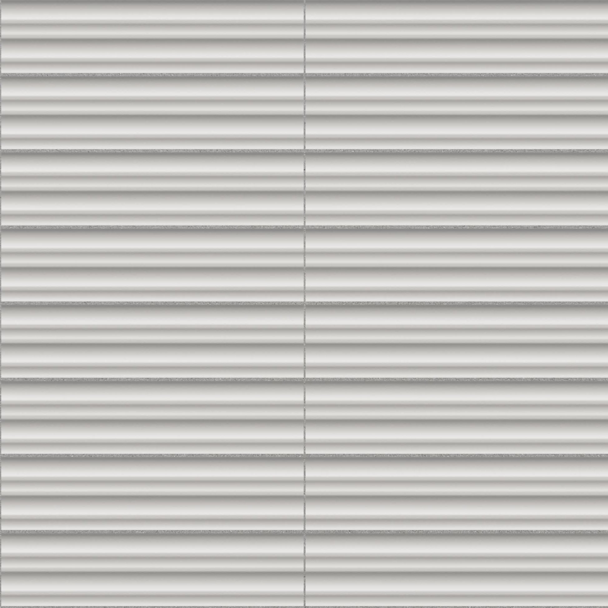 Carrelage 3D Blanc 25x5x1,2 cm Iseron - Mur intérieur