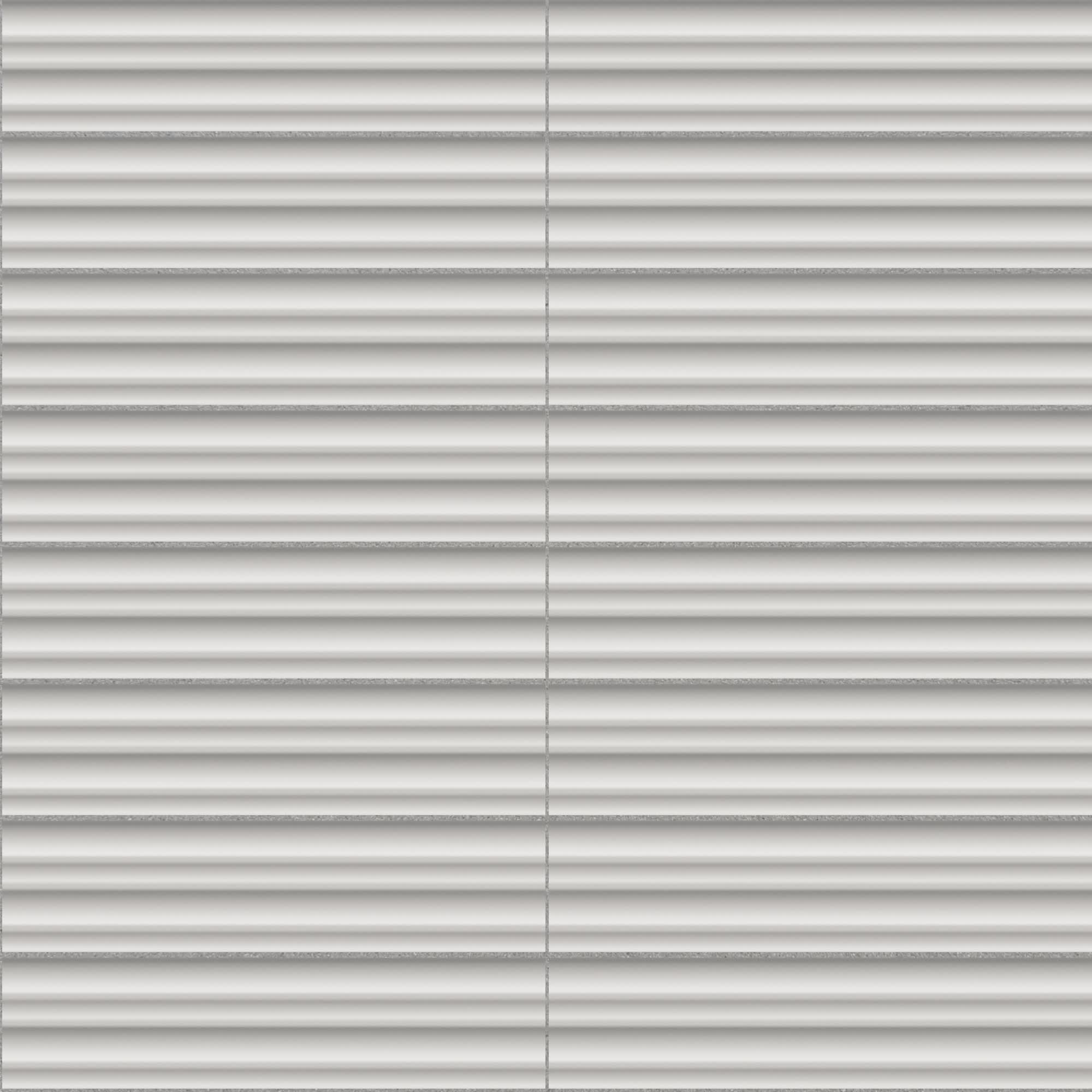 Carrelage 3D Blanc 25x5x1,2 cm Iseron - Mur intérieur